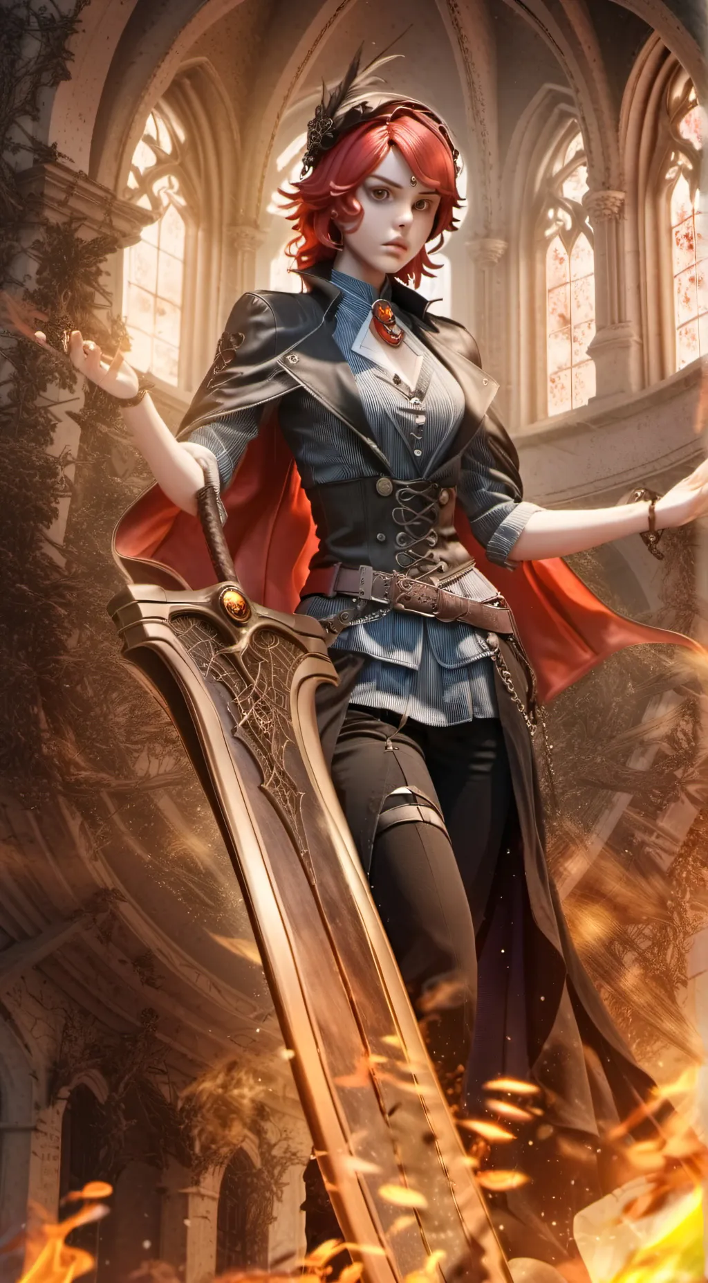 ai character: Phoenix  background