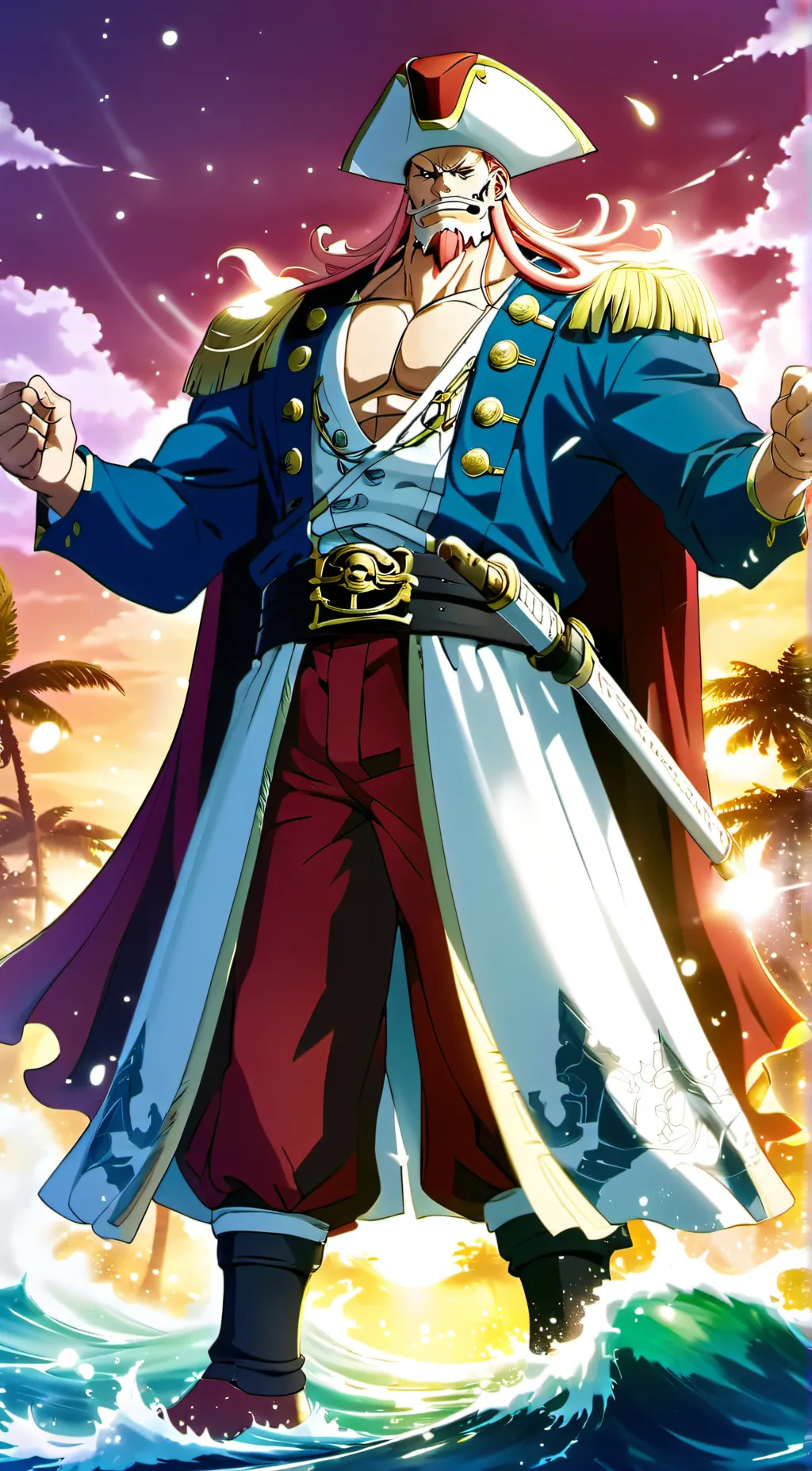 ai character: Whitebeard pirates background