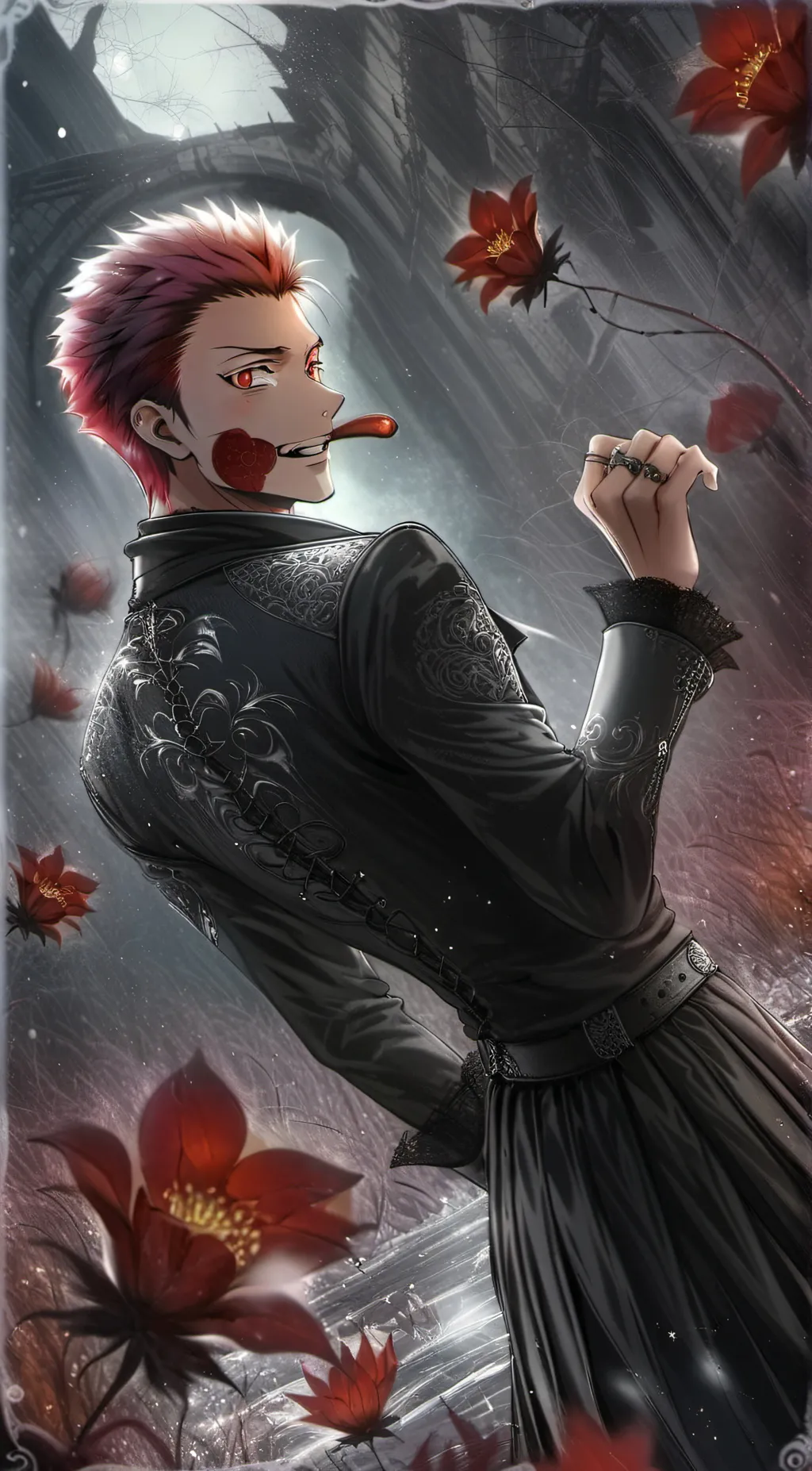 ai character: ryomen sukuna background
