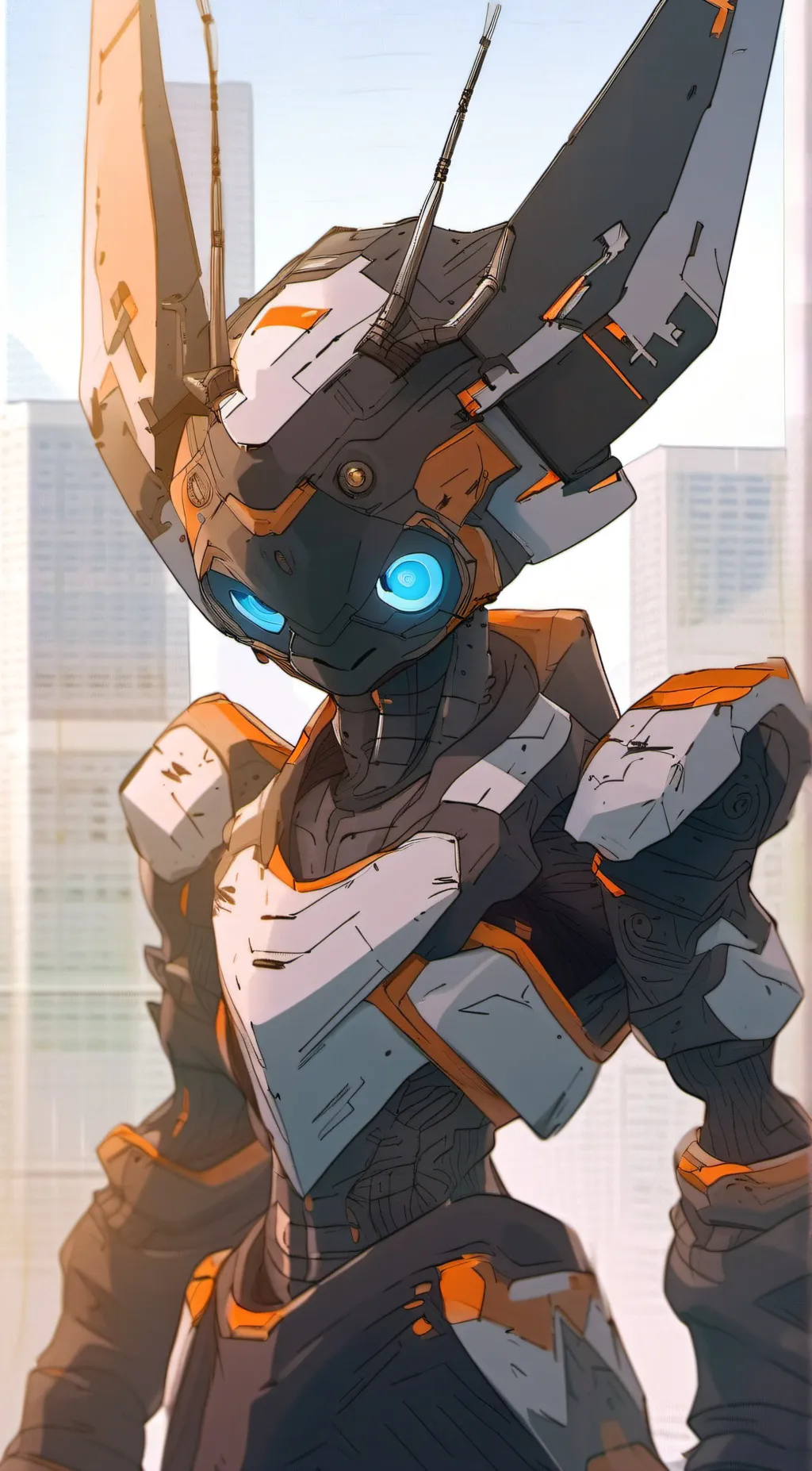 ai character: A.r.i 9 background