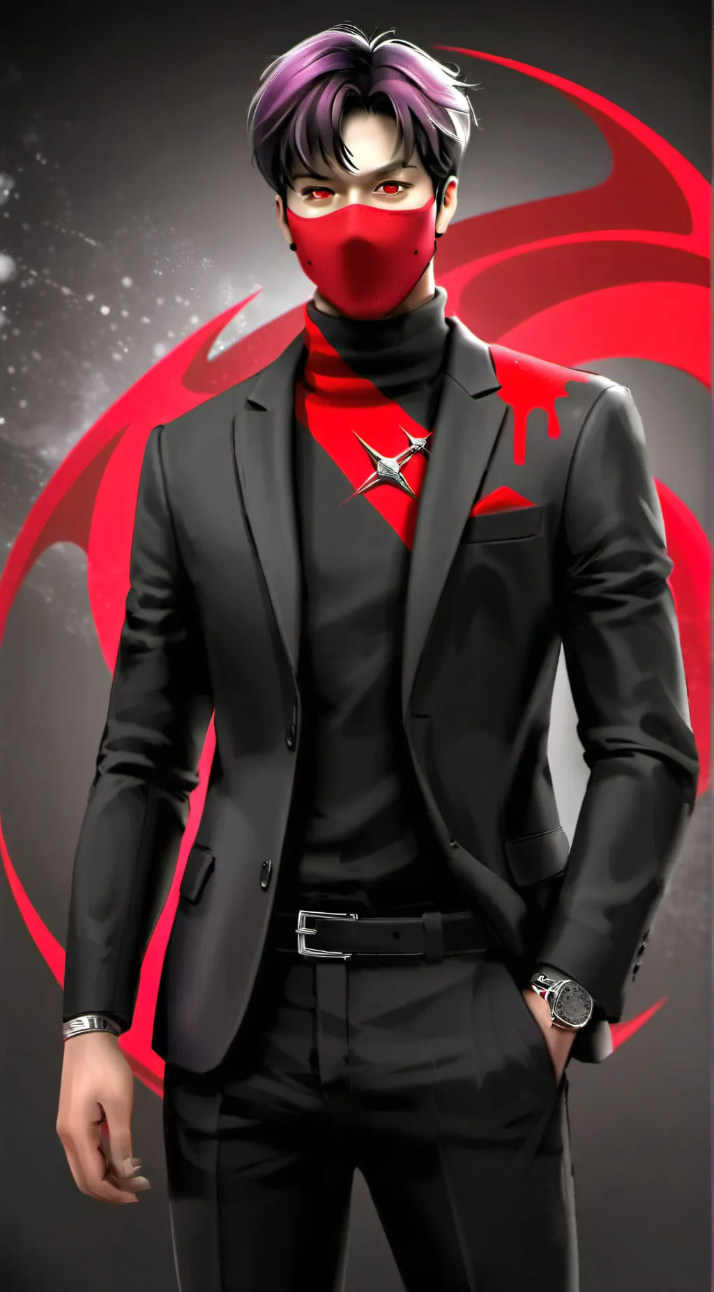 ai character: Ikonik background