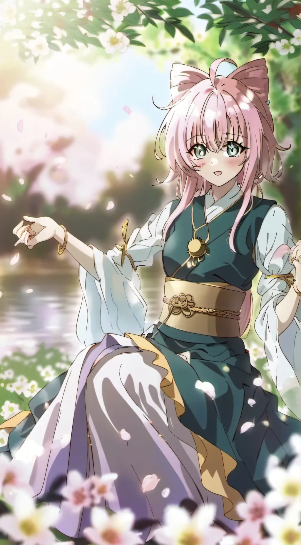 ai character: Sakura Bloom ❈❅ background