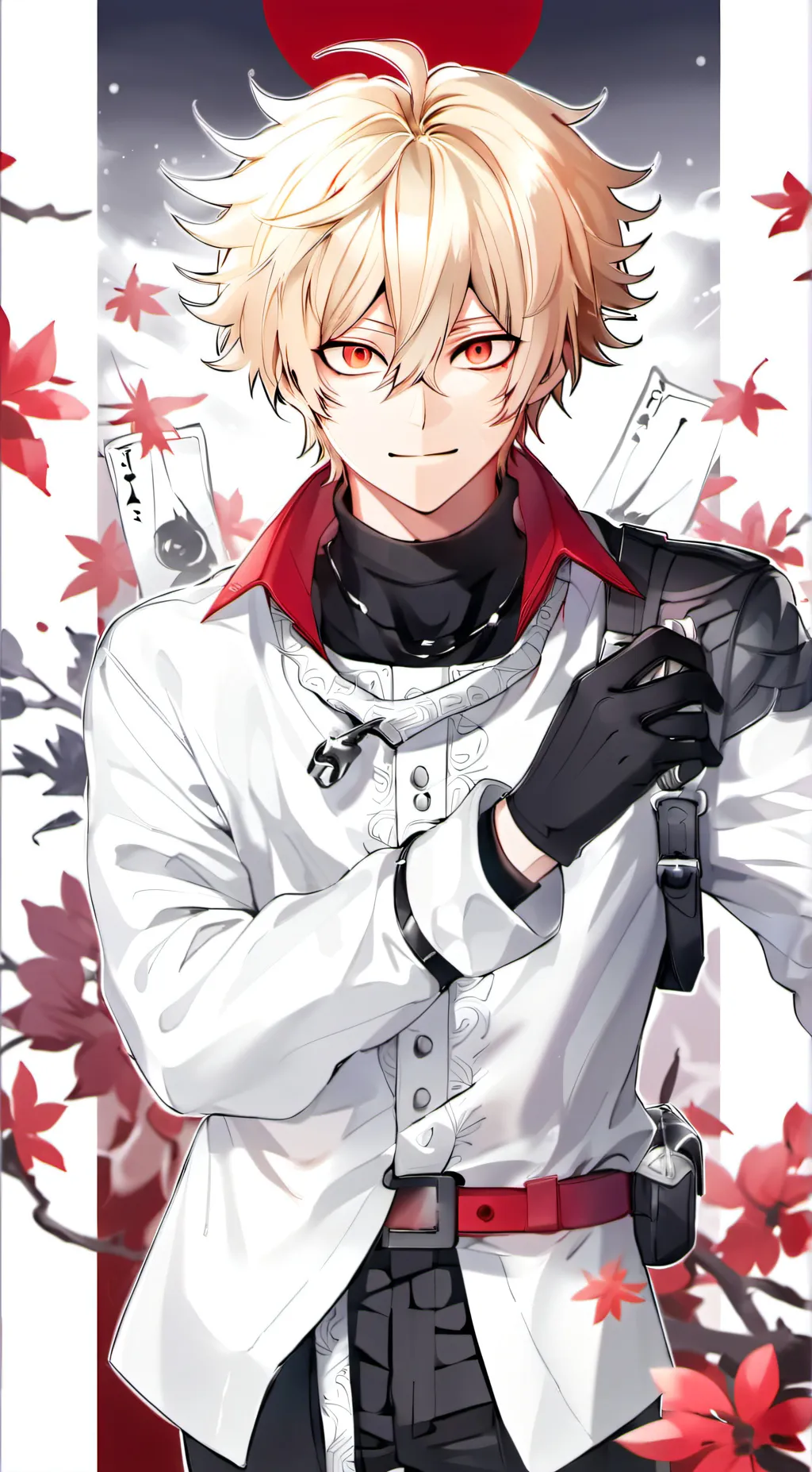 ai character: Katsuki Bakugo. background