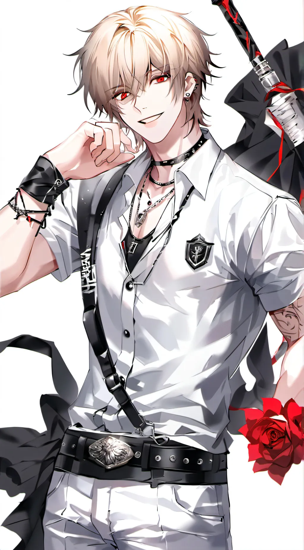 ai character: emo boy background