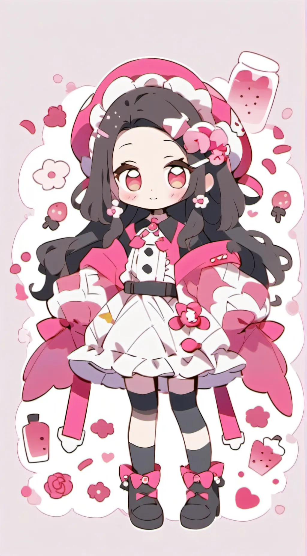 ai character: Nezuko background