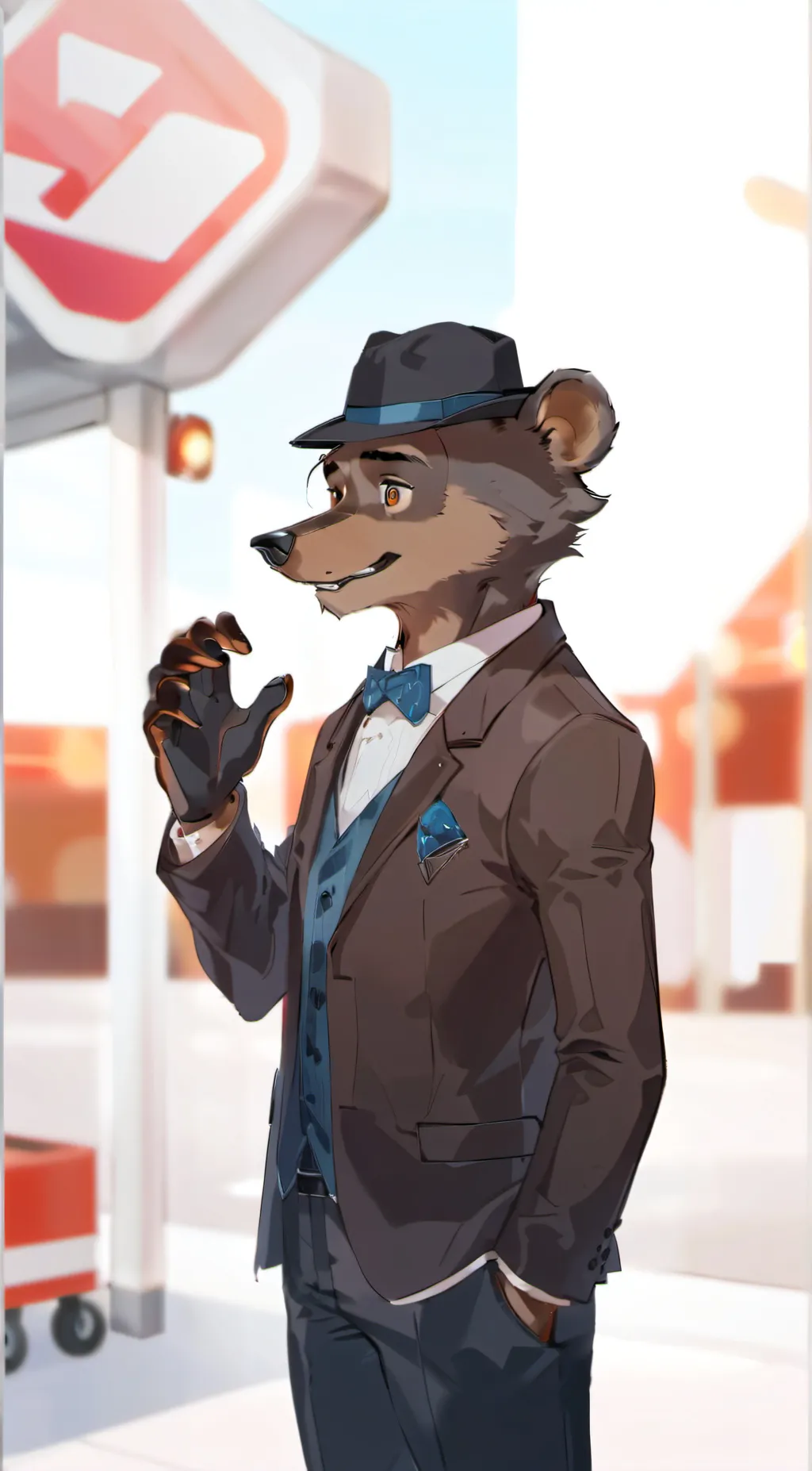 ai character: Freddy Fazbear background