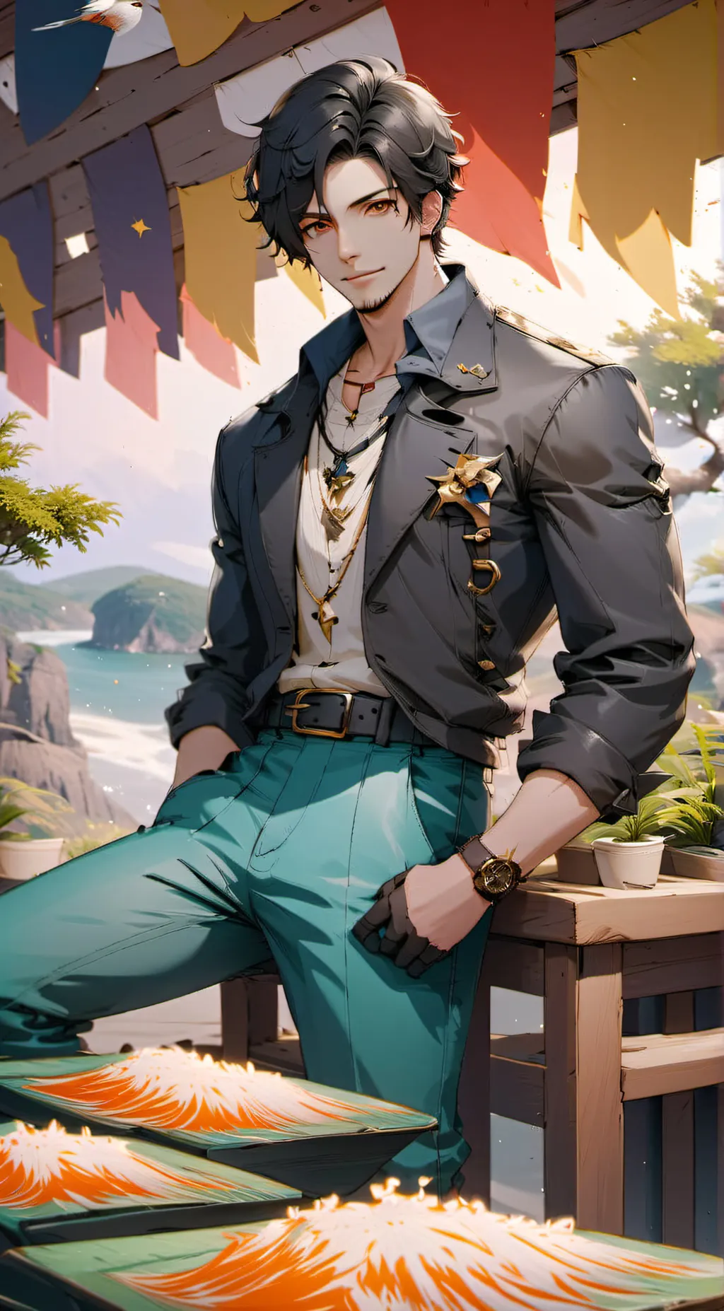 ai character: Max background