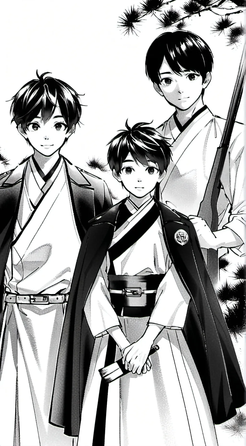ai character: Three brothers  background