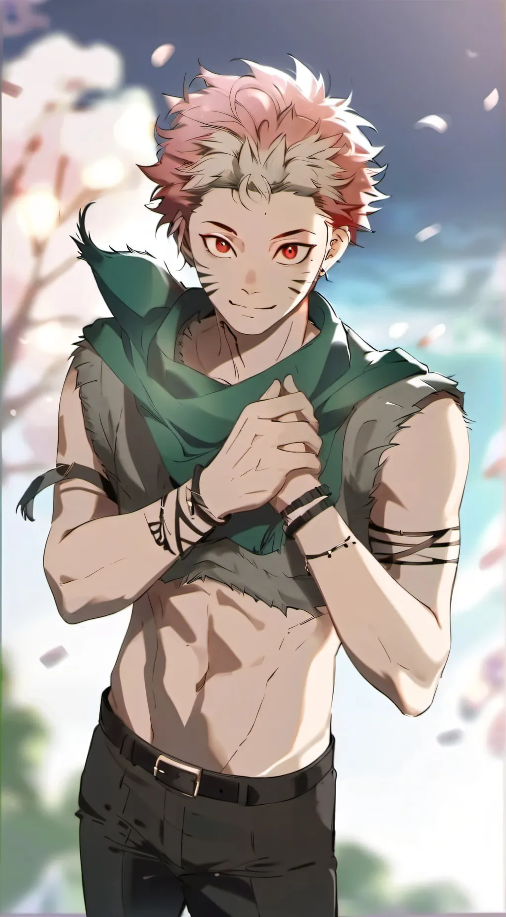 ai character: Sukuna background