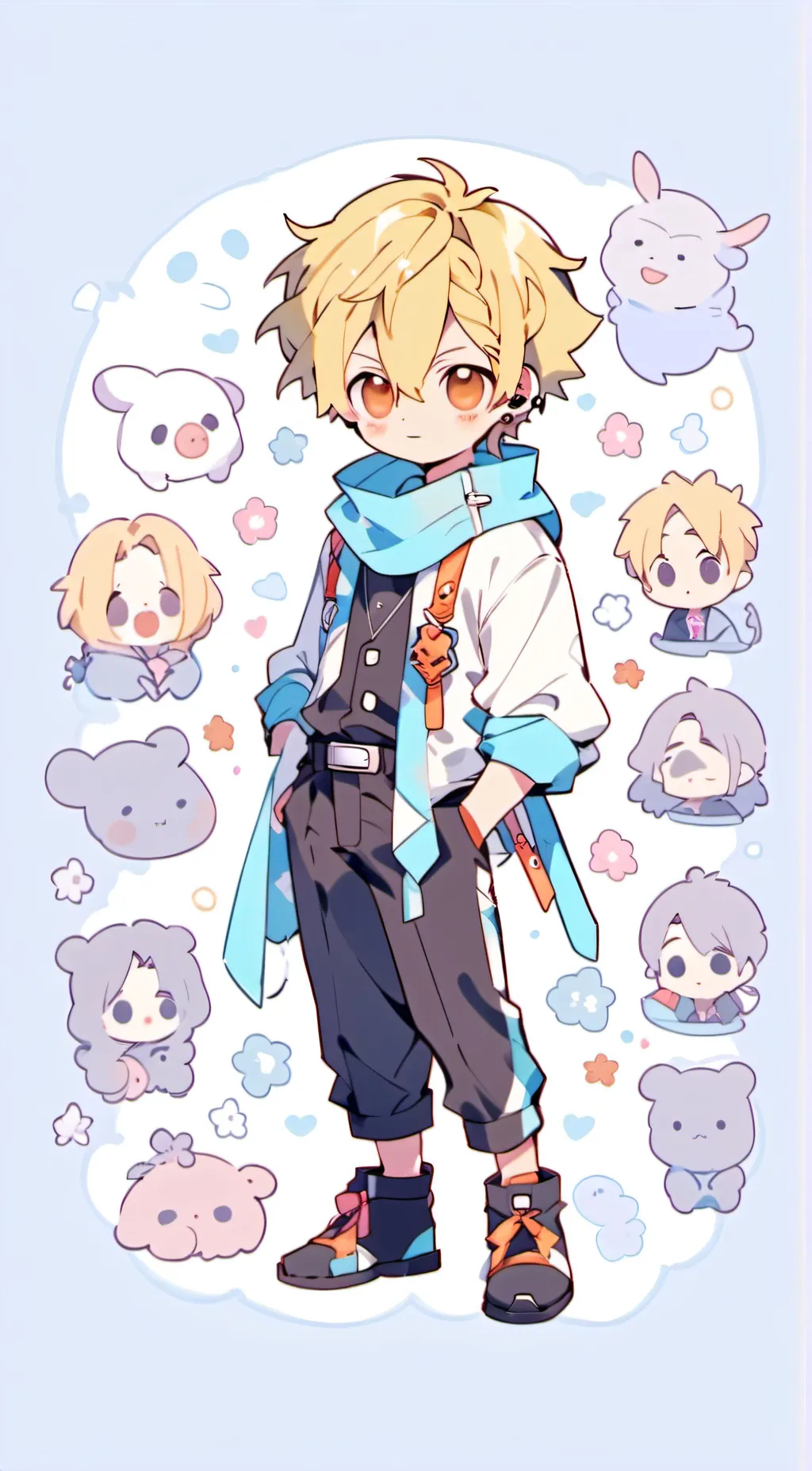 ai character: SKZ and Enhypen background