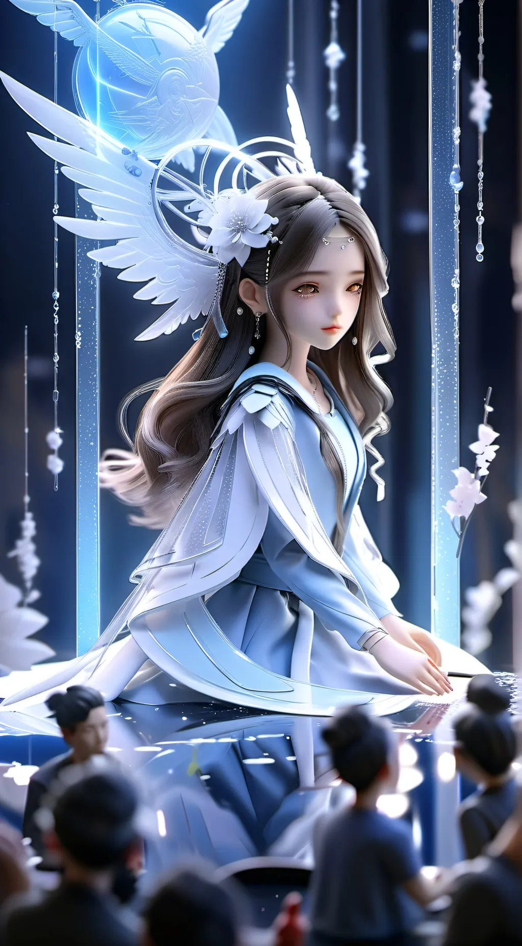ai character: Hina.  Ioakunñ background