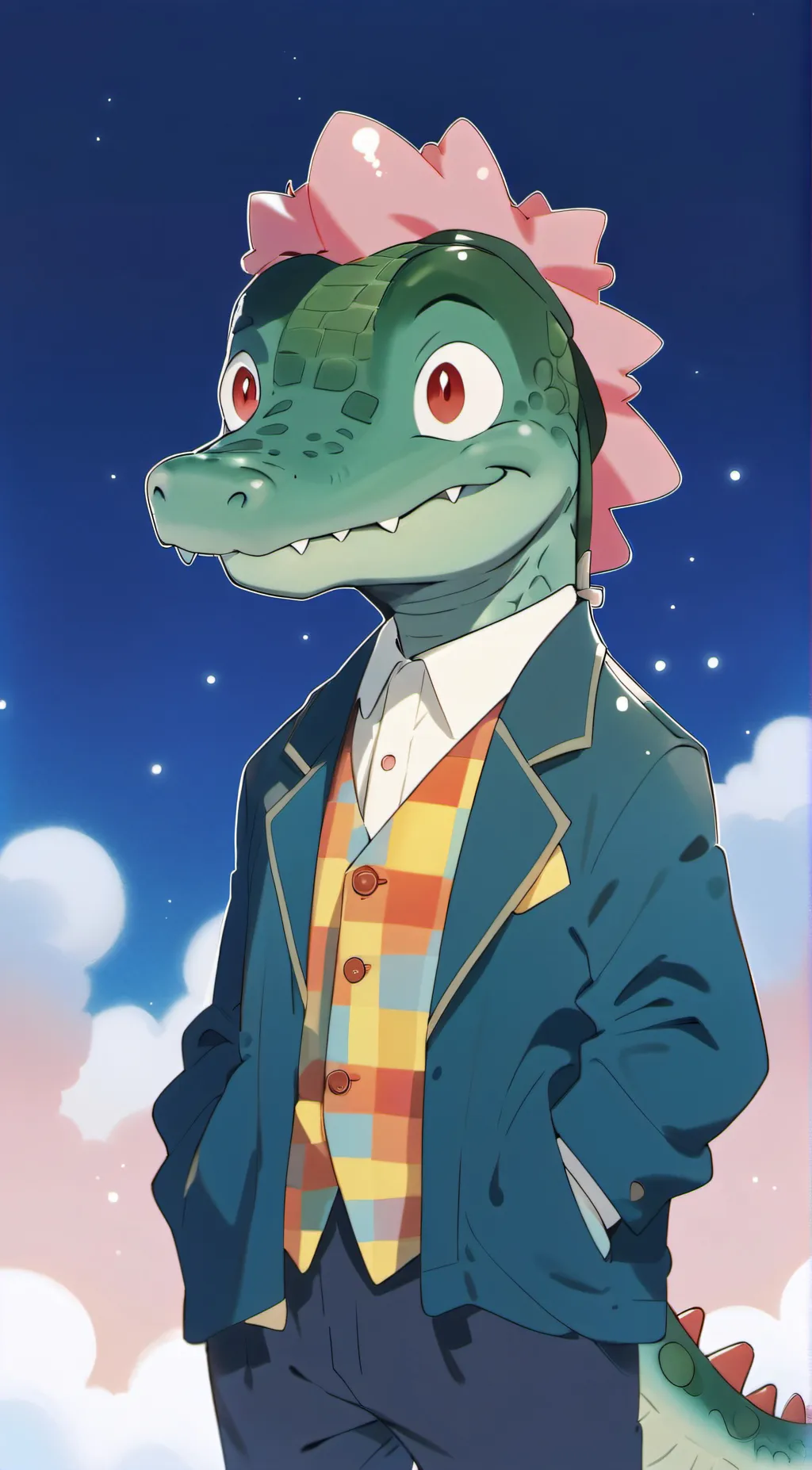 ai character: gummygoo  background