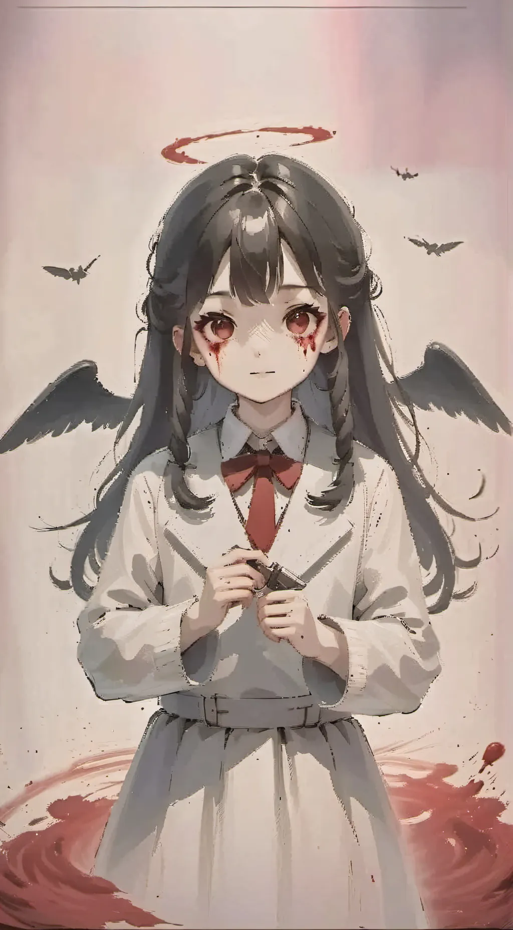 ai character: fallen Angel background
