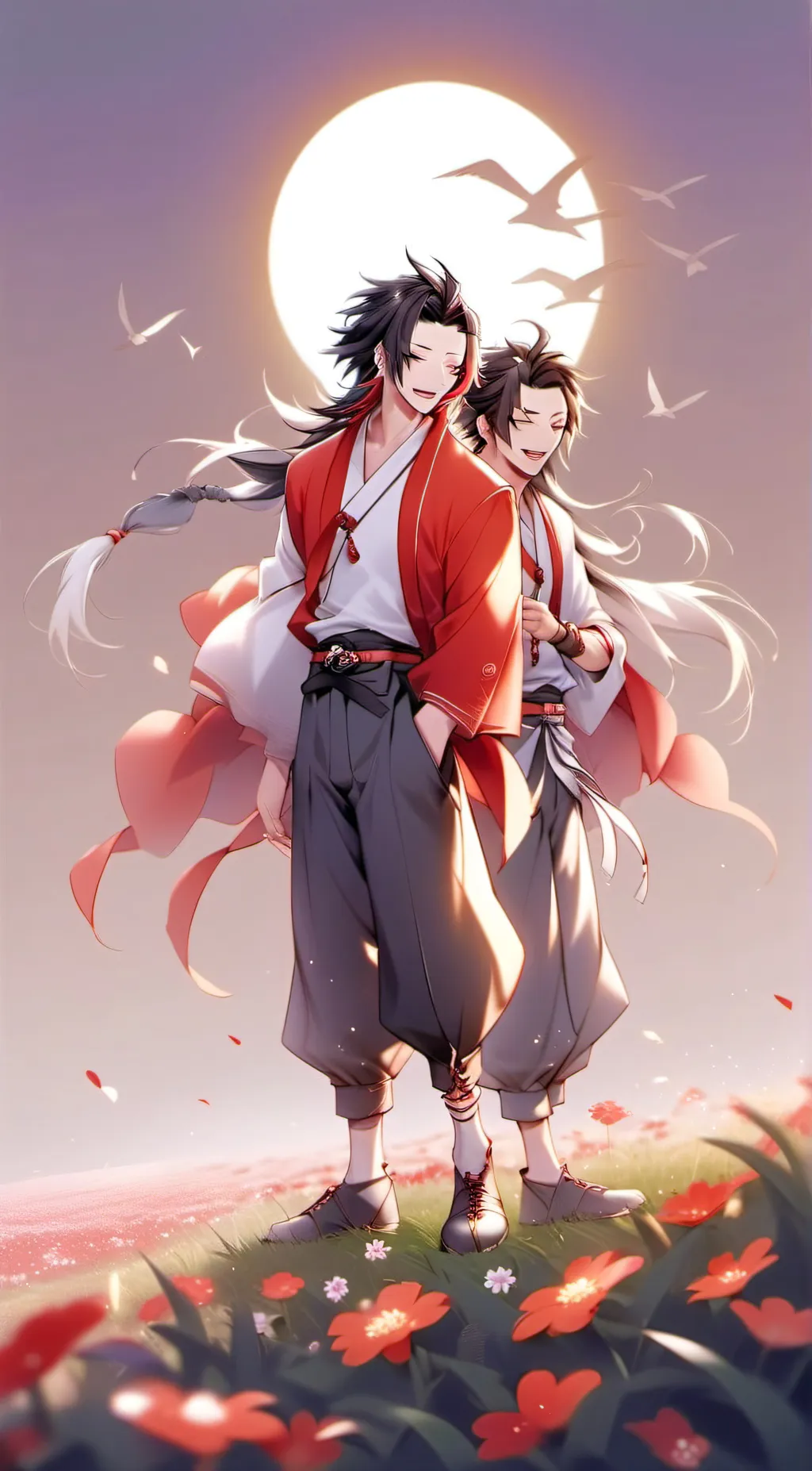 ai character: koku&yoriichi background