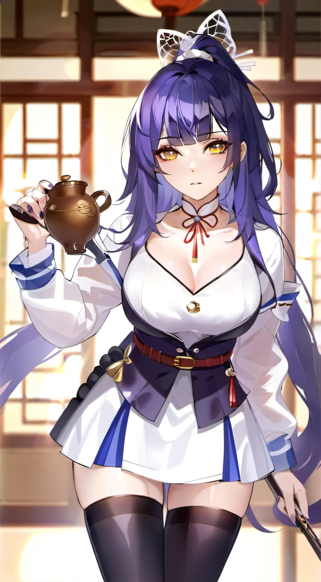 ai character: raiden shogun  background