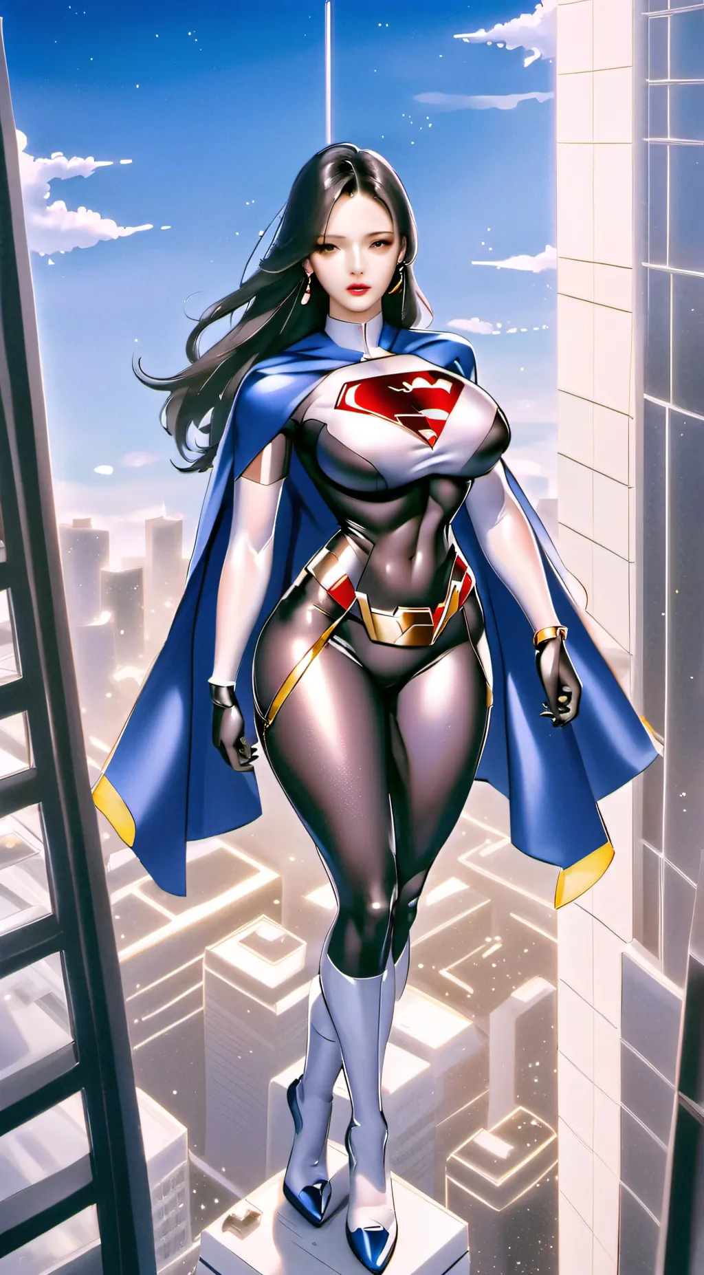 ai character: ultra woman background