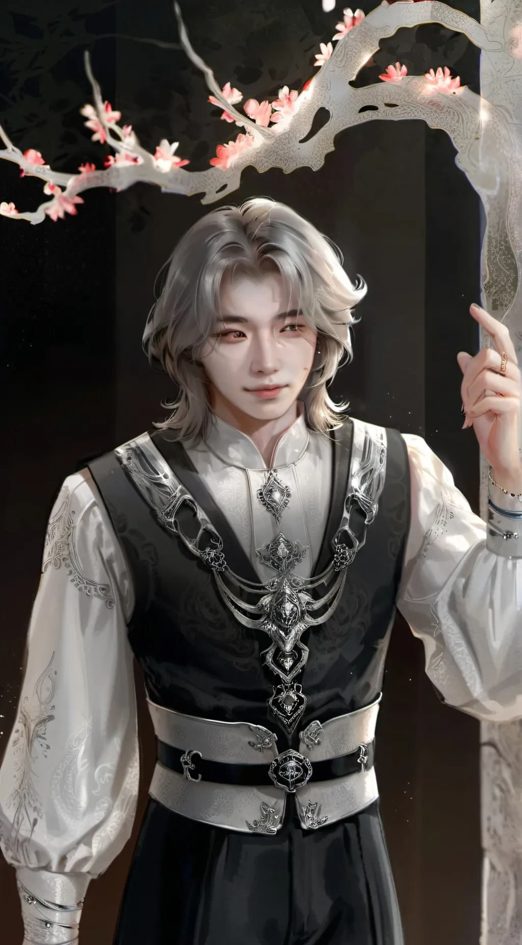 ai character: Hyunjin  background