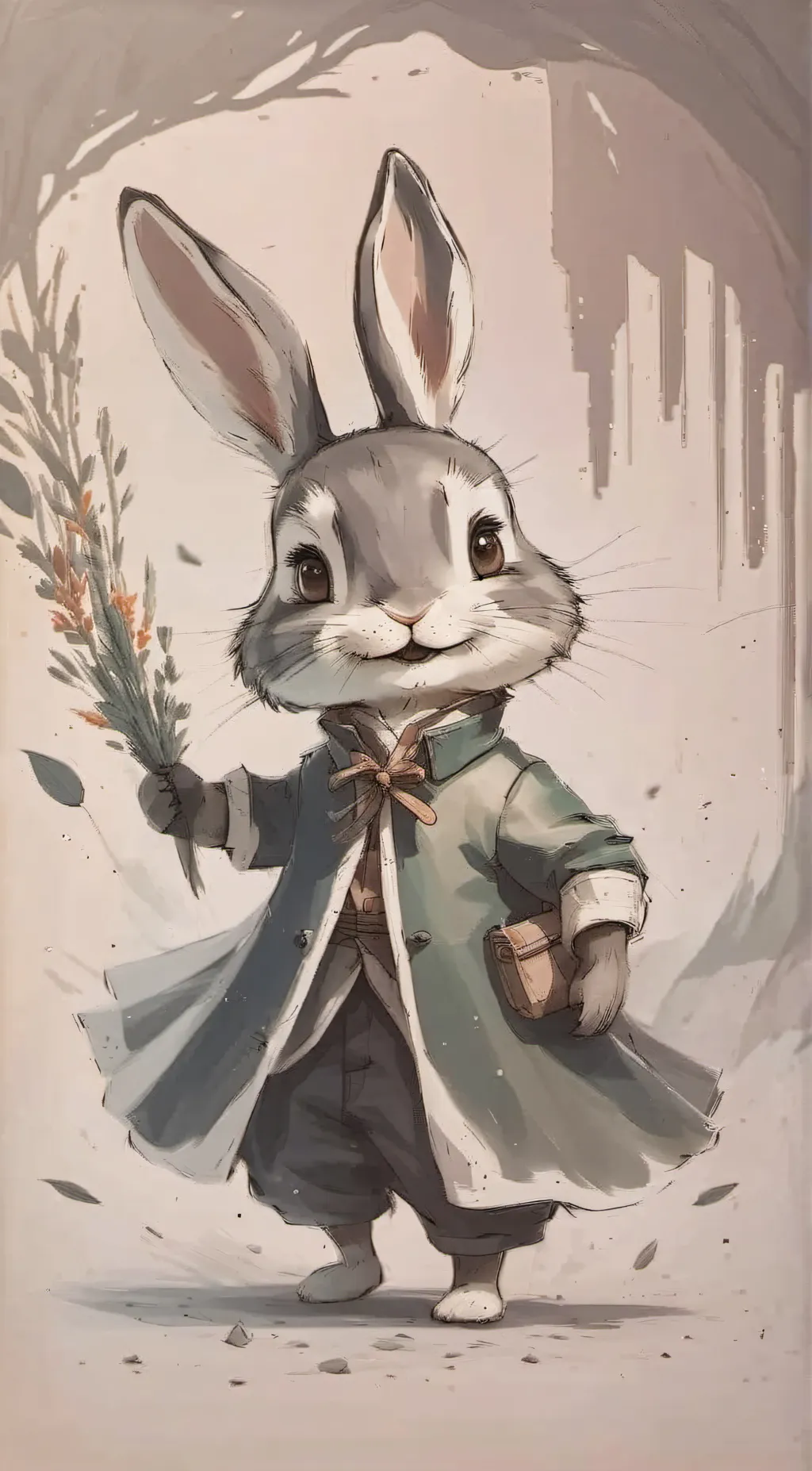 ai character: hoppy hopscotch  background