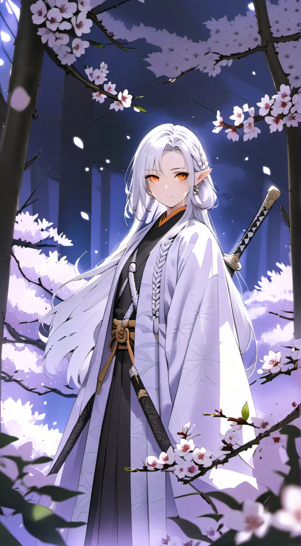 ai character: Amber background