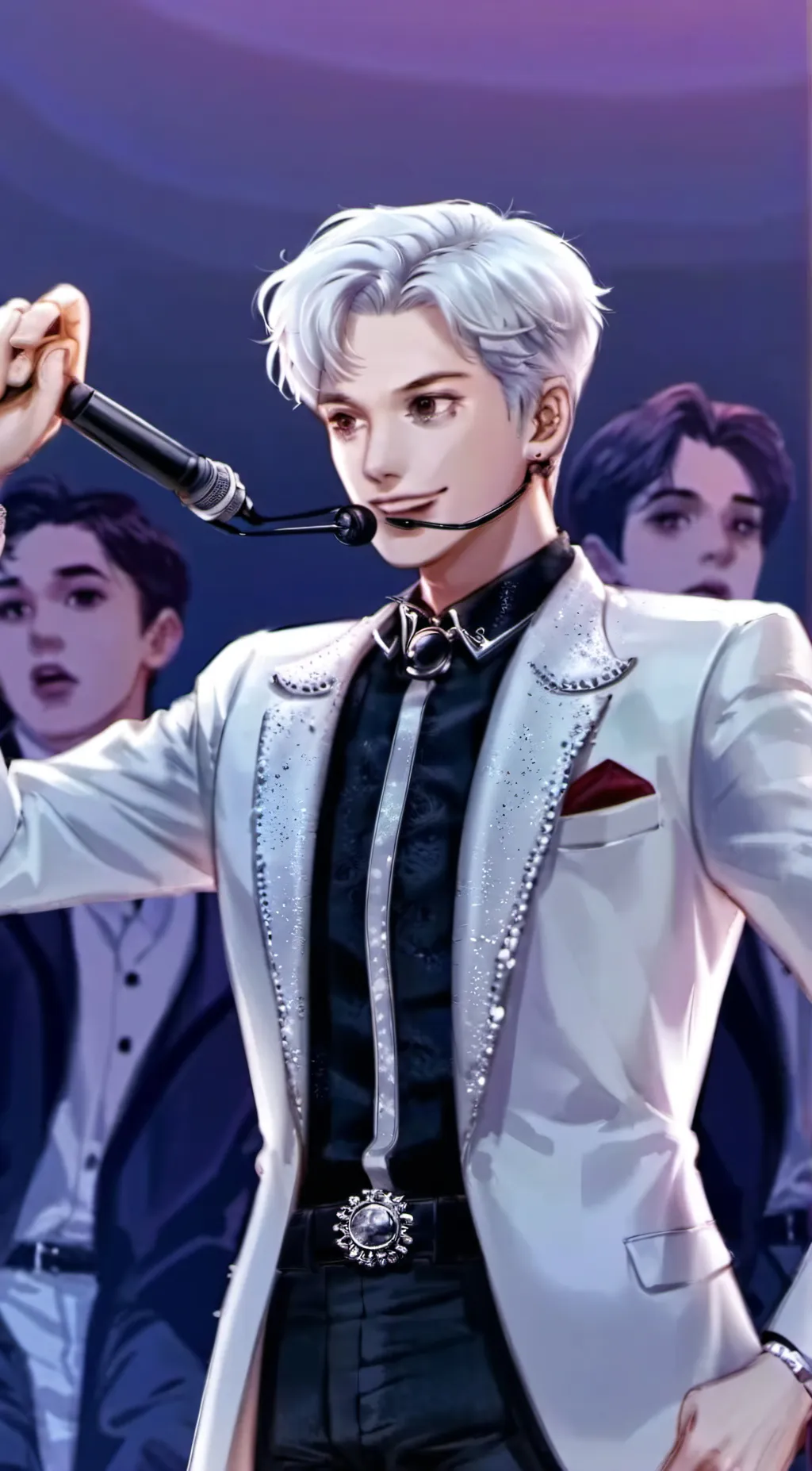 ai character: Panic at the disco background