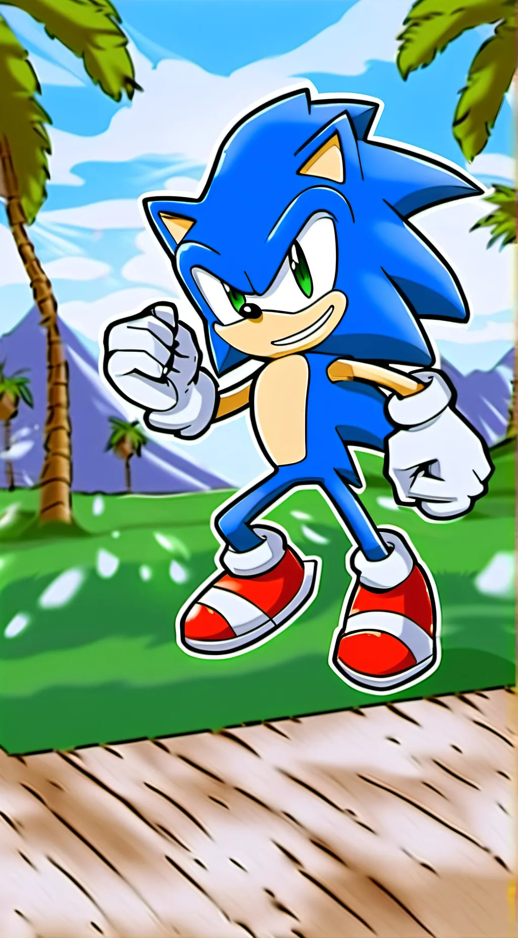 ai character: Sonic background