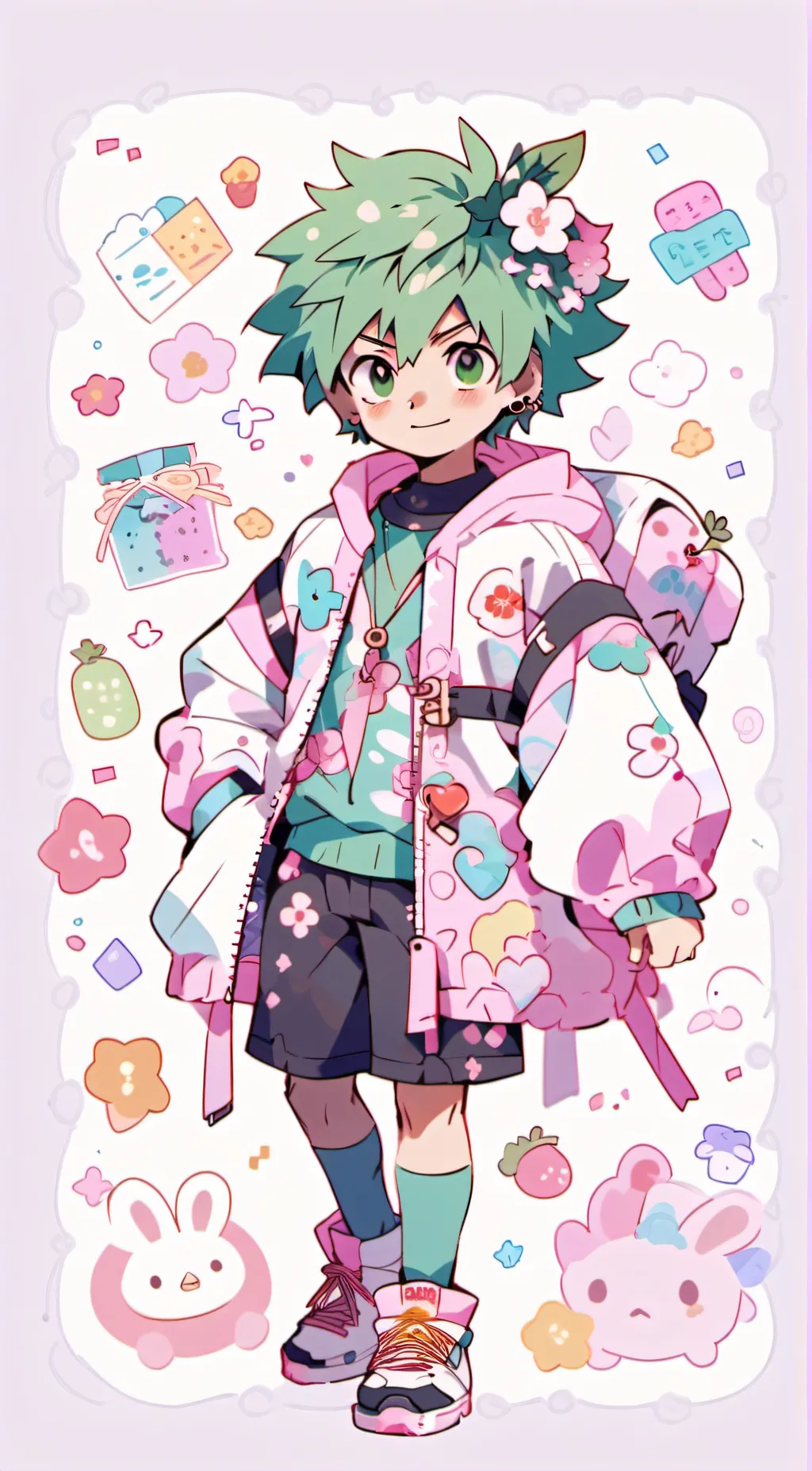ai character: DekuBaku background