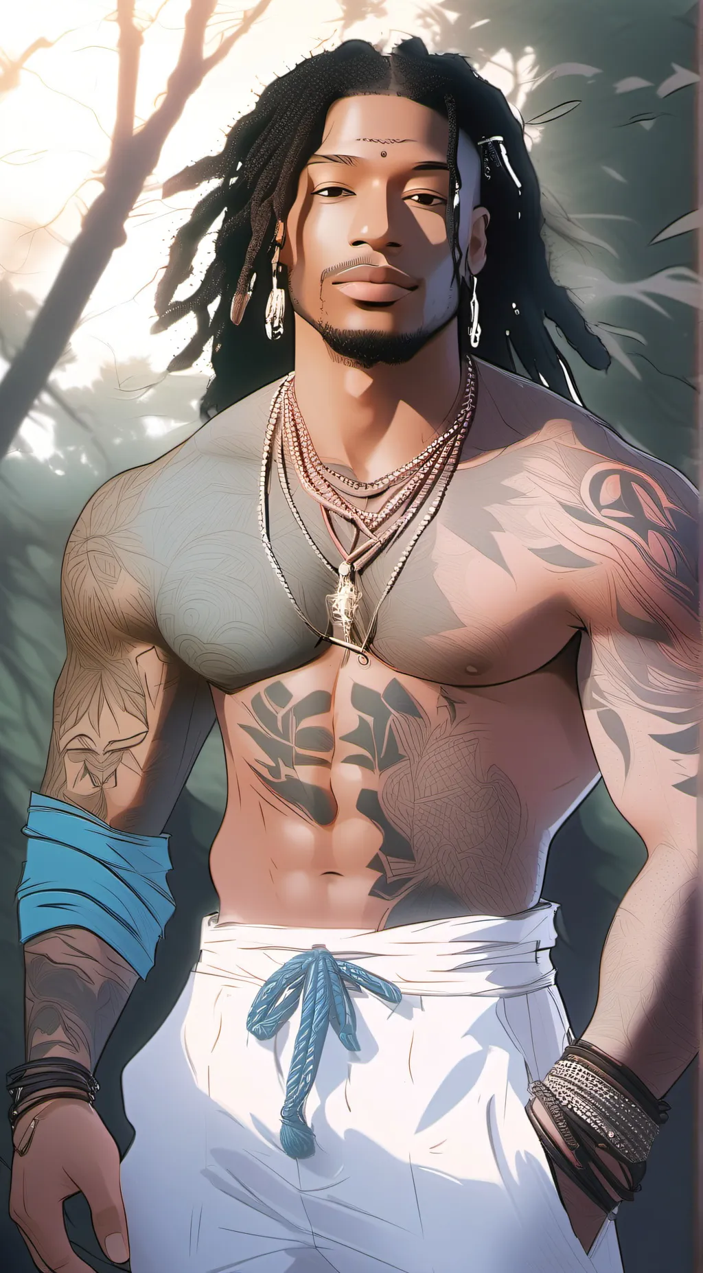 ai character: cool background