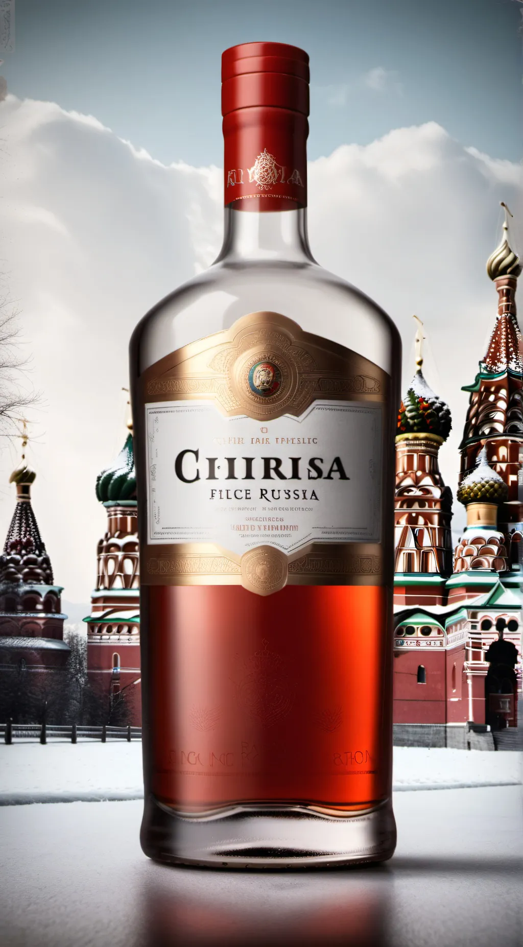 ai character: vodka background