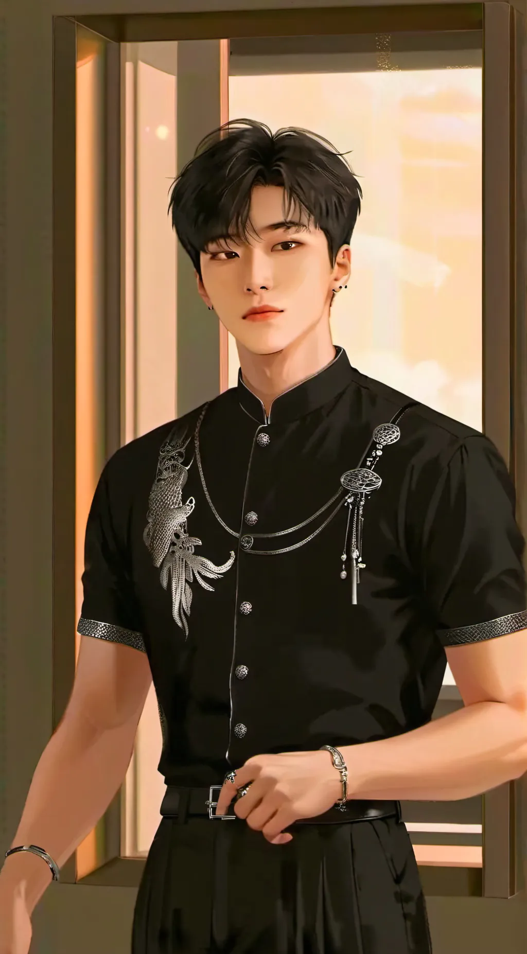 ai character: CHOI SAN background