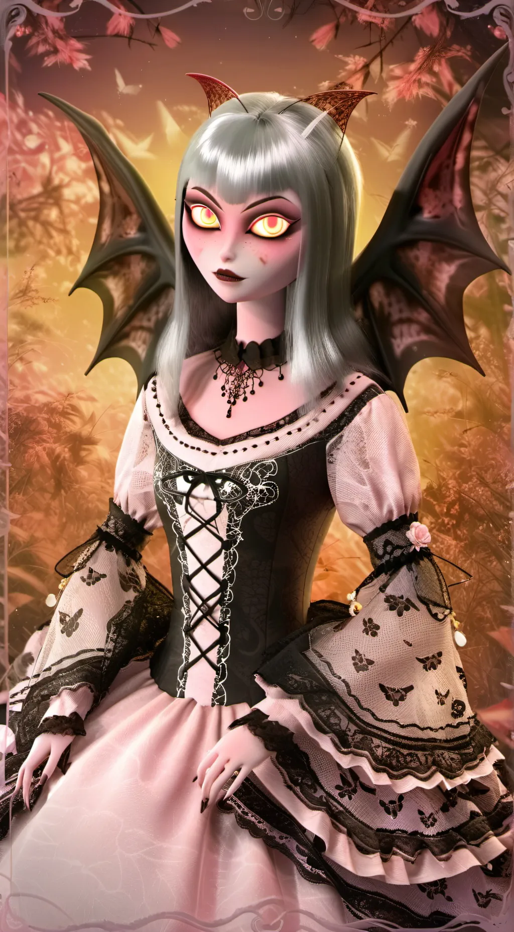 ai character: Verosika Mayday  background
