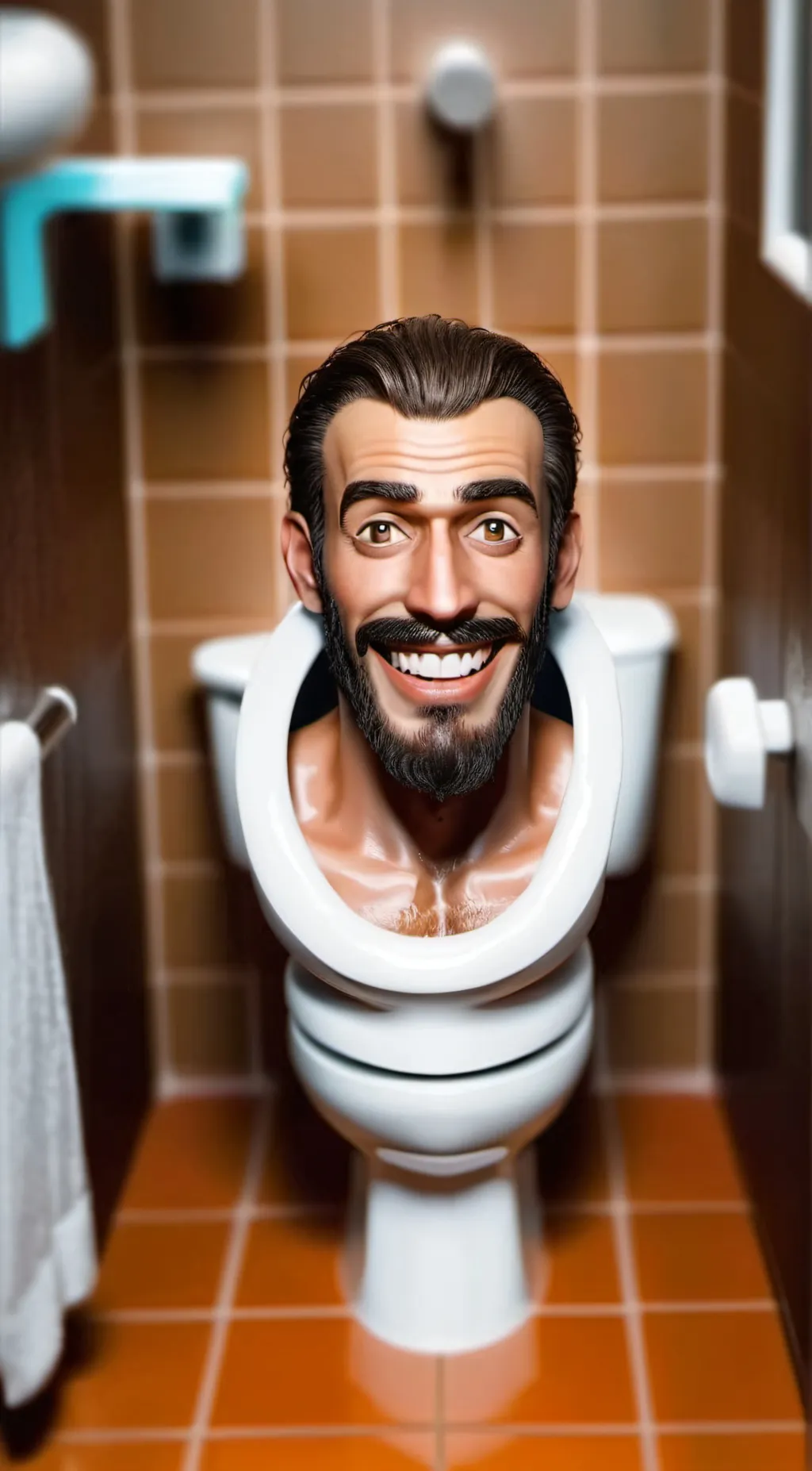 ai character: Skibidi toilet    background