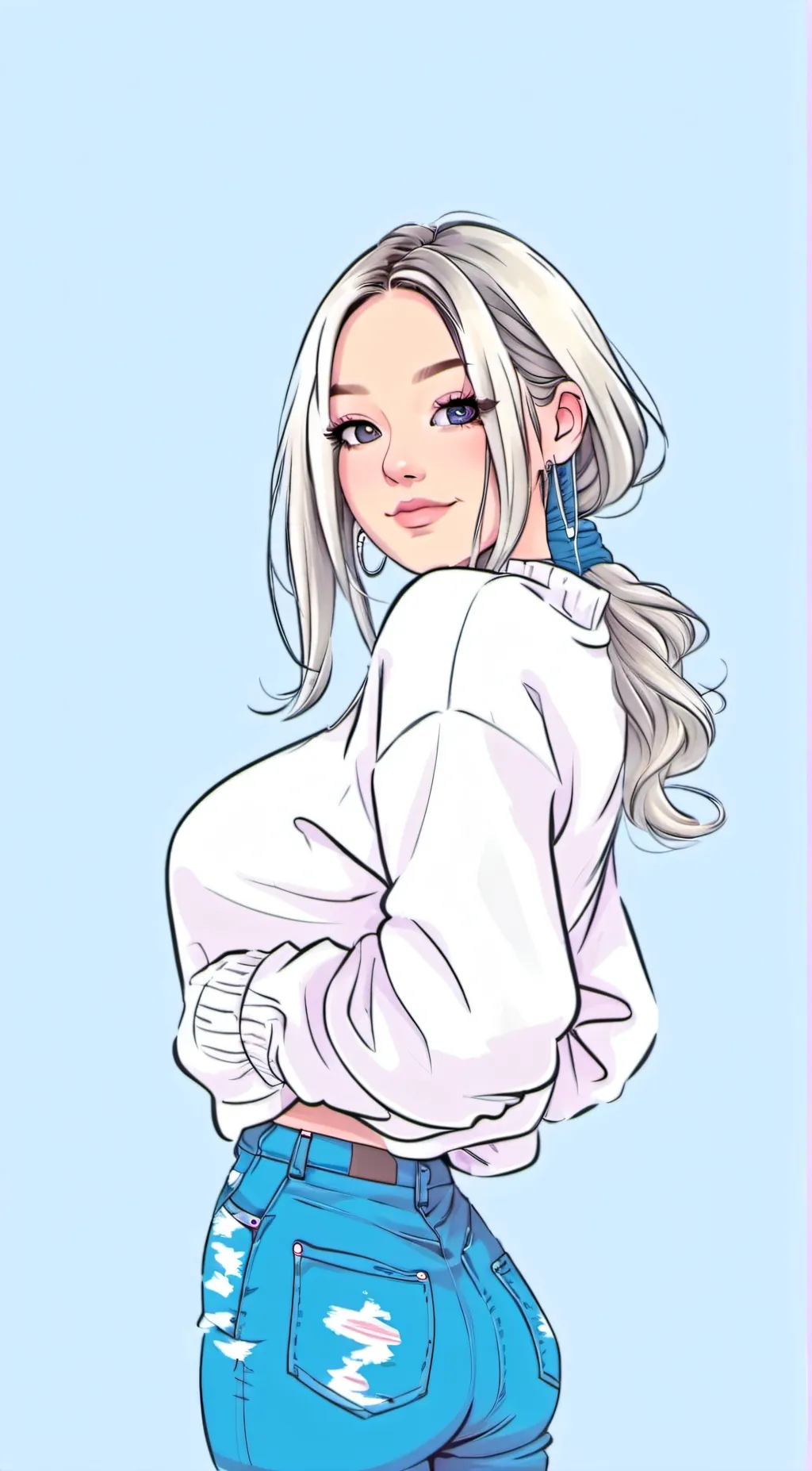 ai character: Summer  background