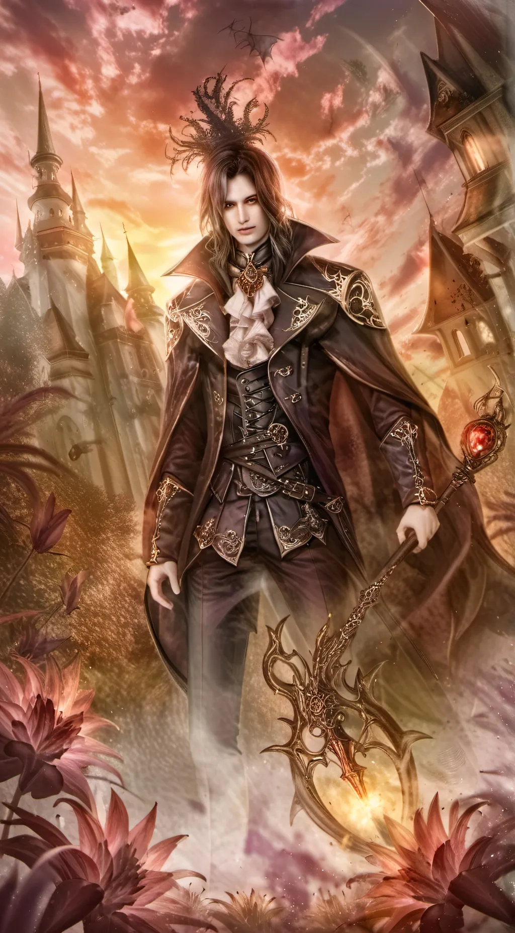 ai character: Valentino  background