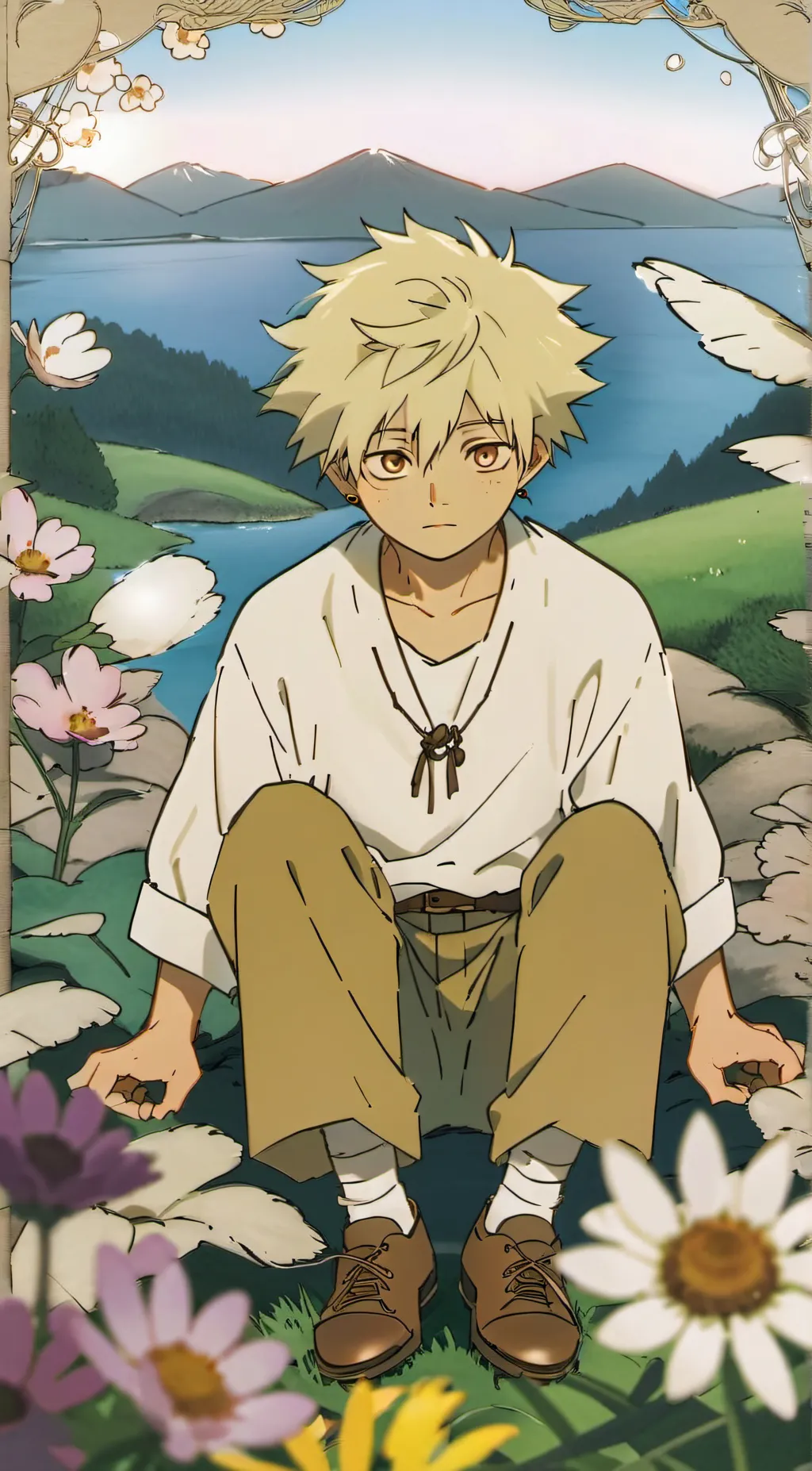 ai character: Katsuki Bakugo background