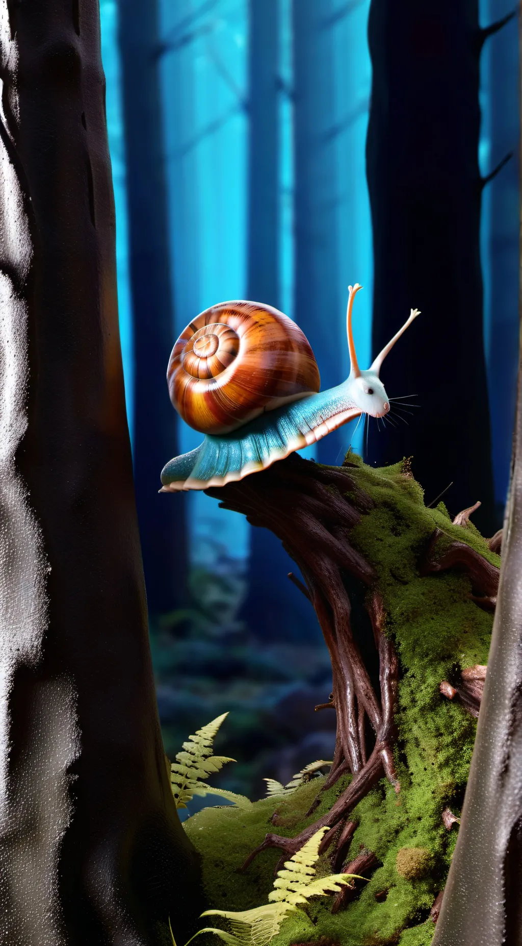 ai character: Magical Snail background