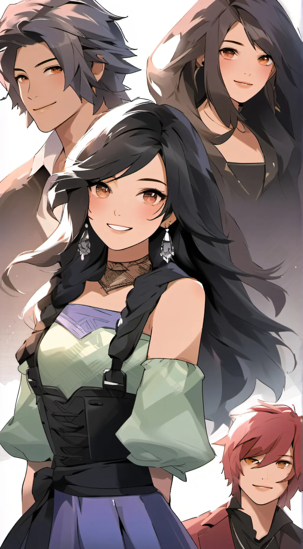 ai character: Aphmau panel background