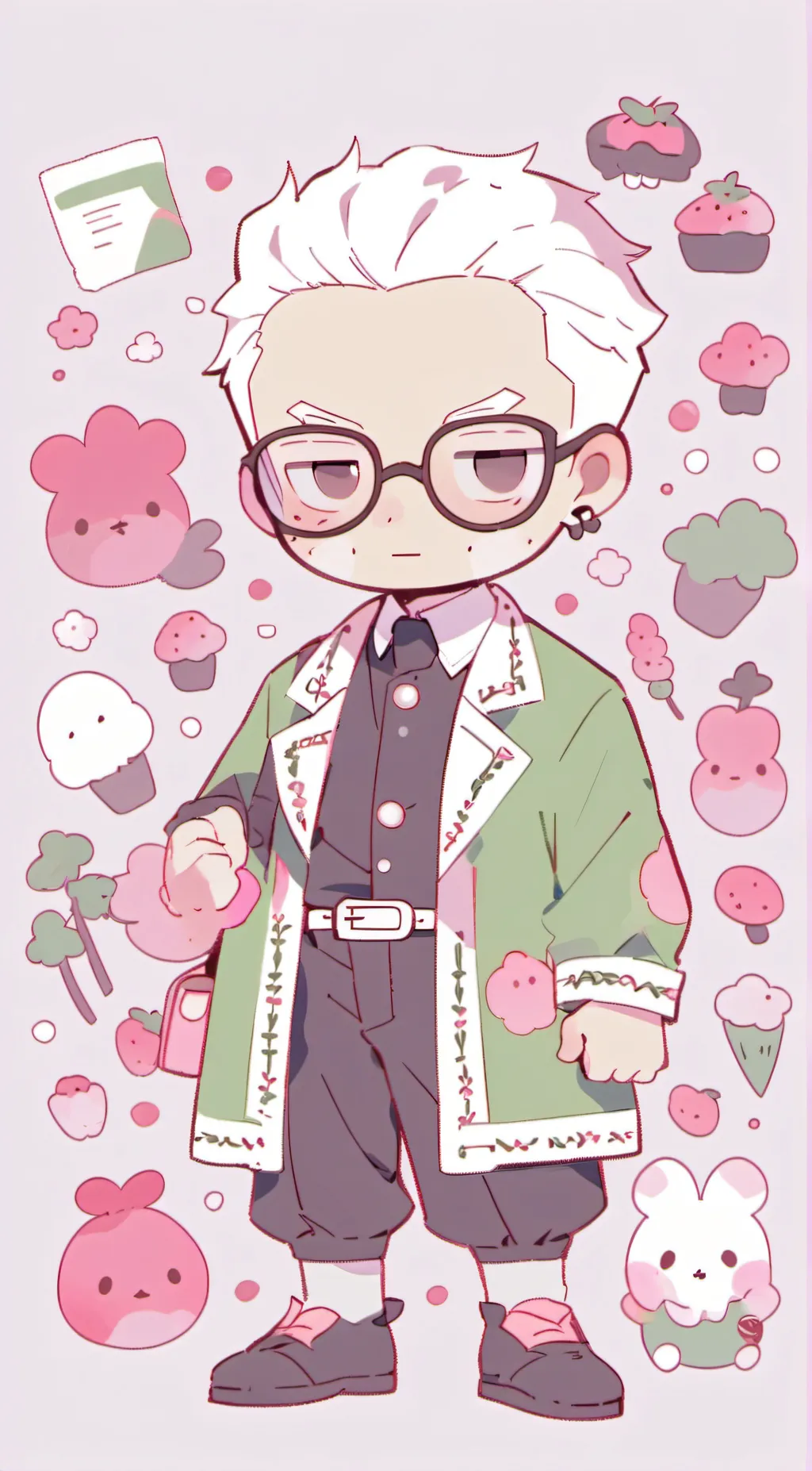 ai character: baldie background