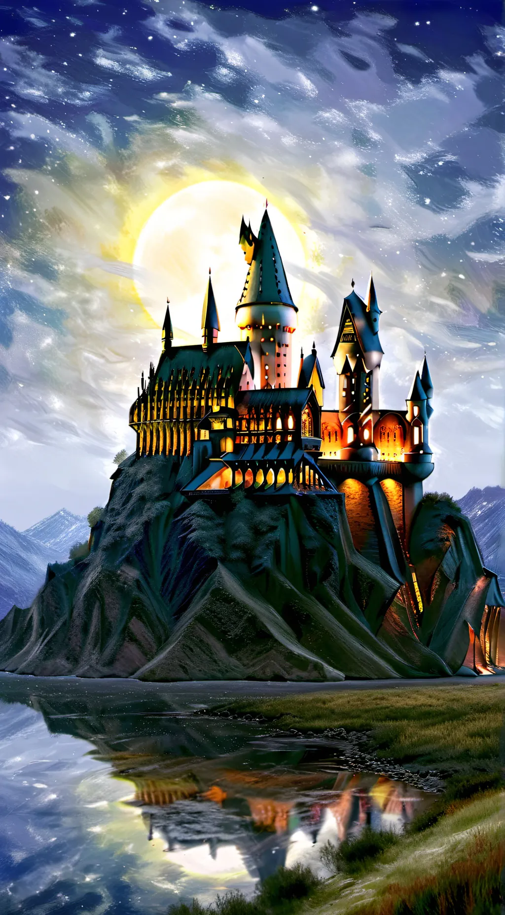 ai character: Hogwarts background