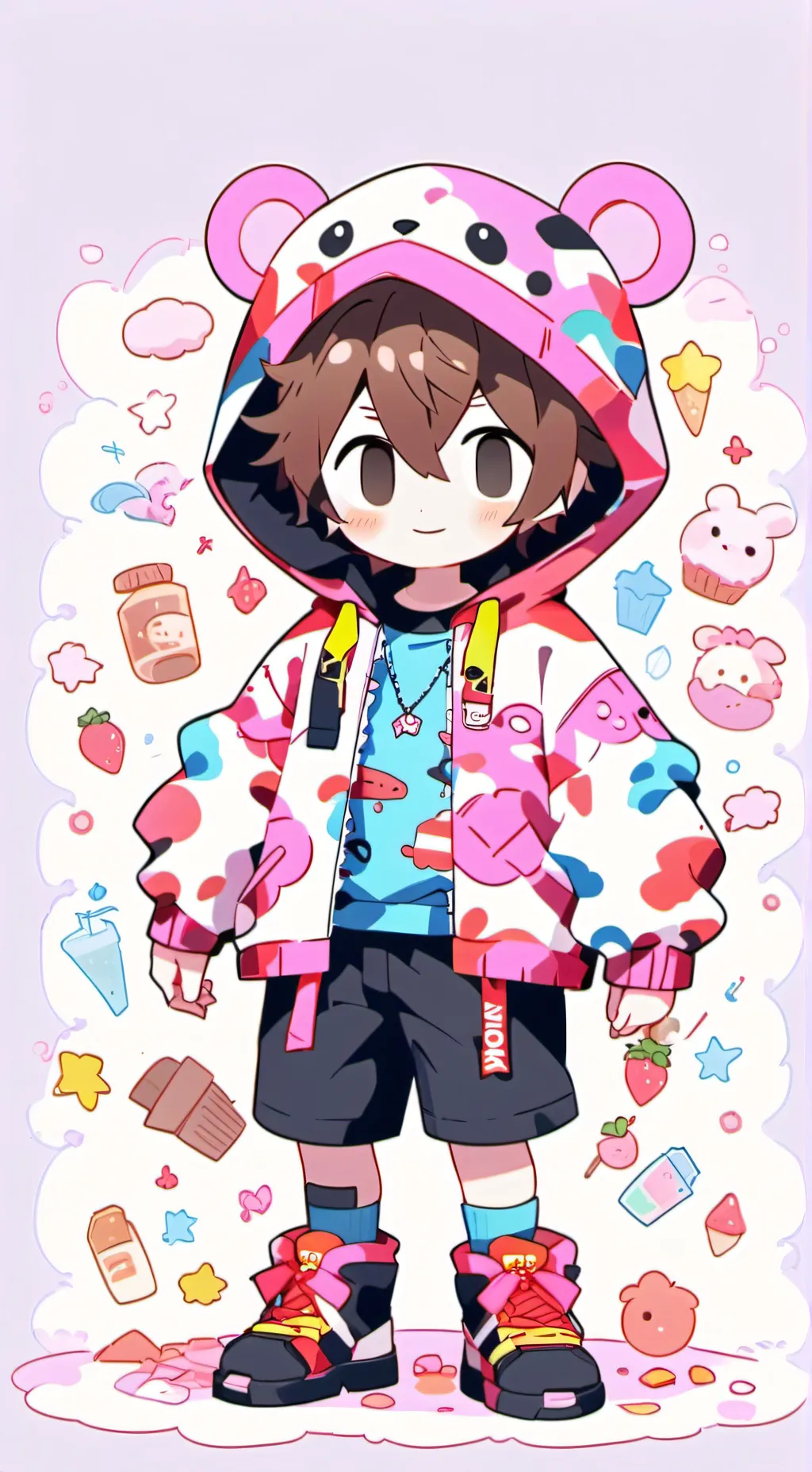 ai character: Bacon 🥓🥓 background