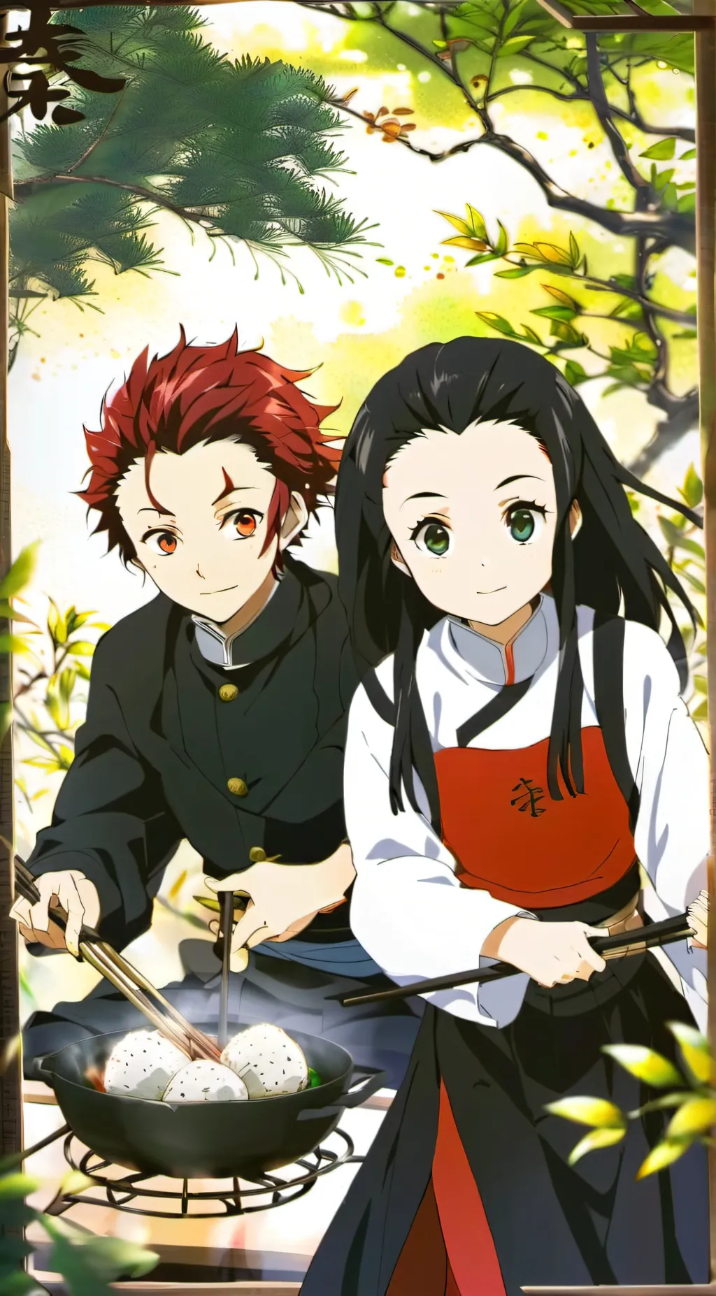 ai character: Demon Slayer  background