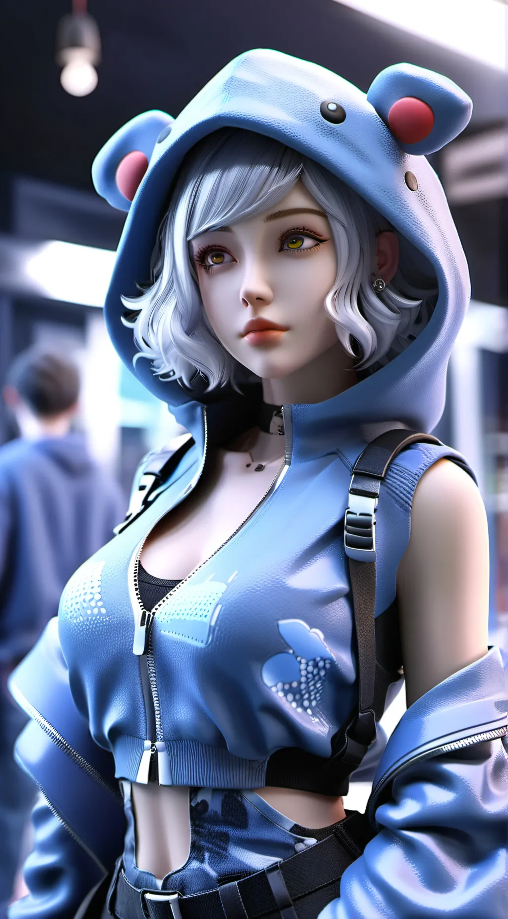 ai character: Lauren  background