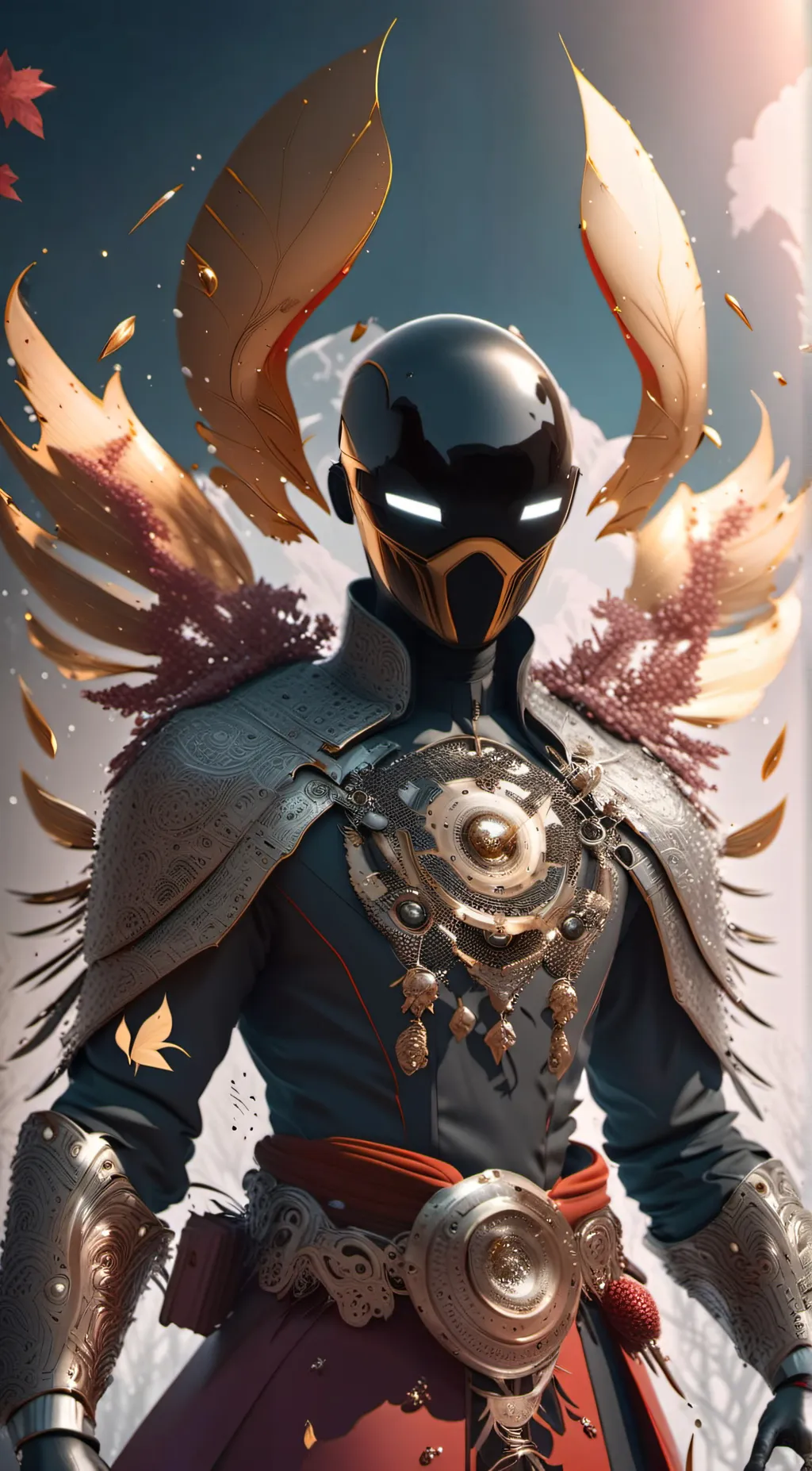 ai character: Dark knight  background
