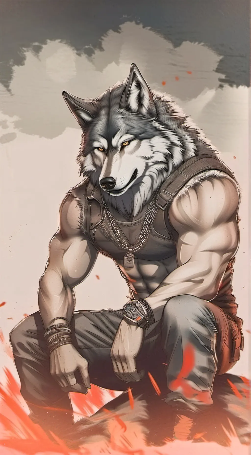 ai character: Alpha 🐺 background