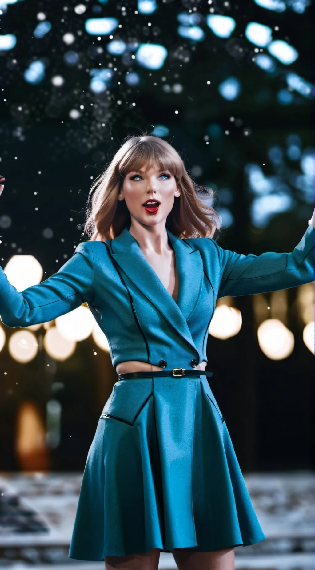 ai character: Taylor swift  background