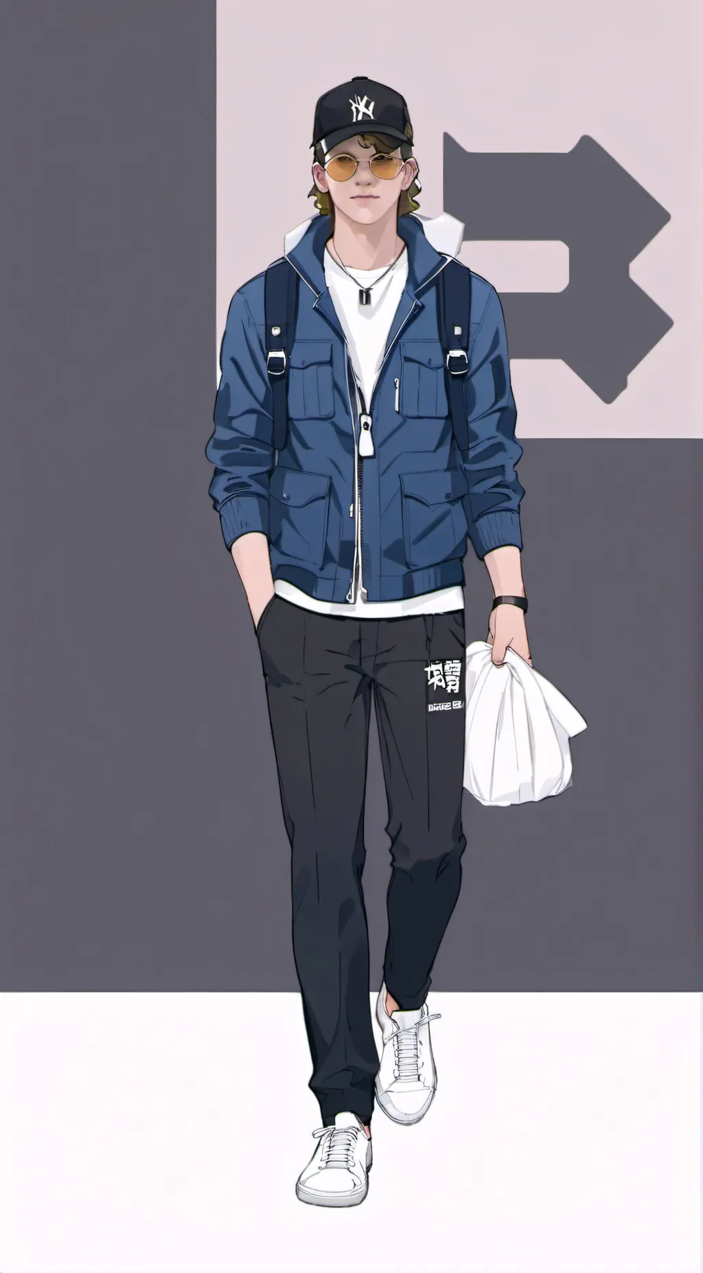 ai character: Hunter Altom  background