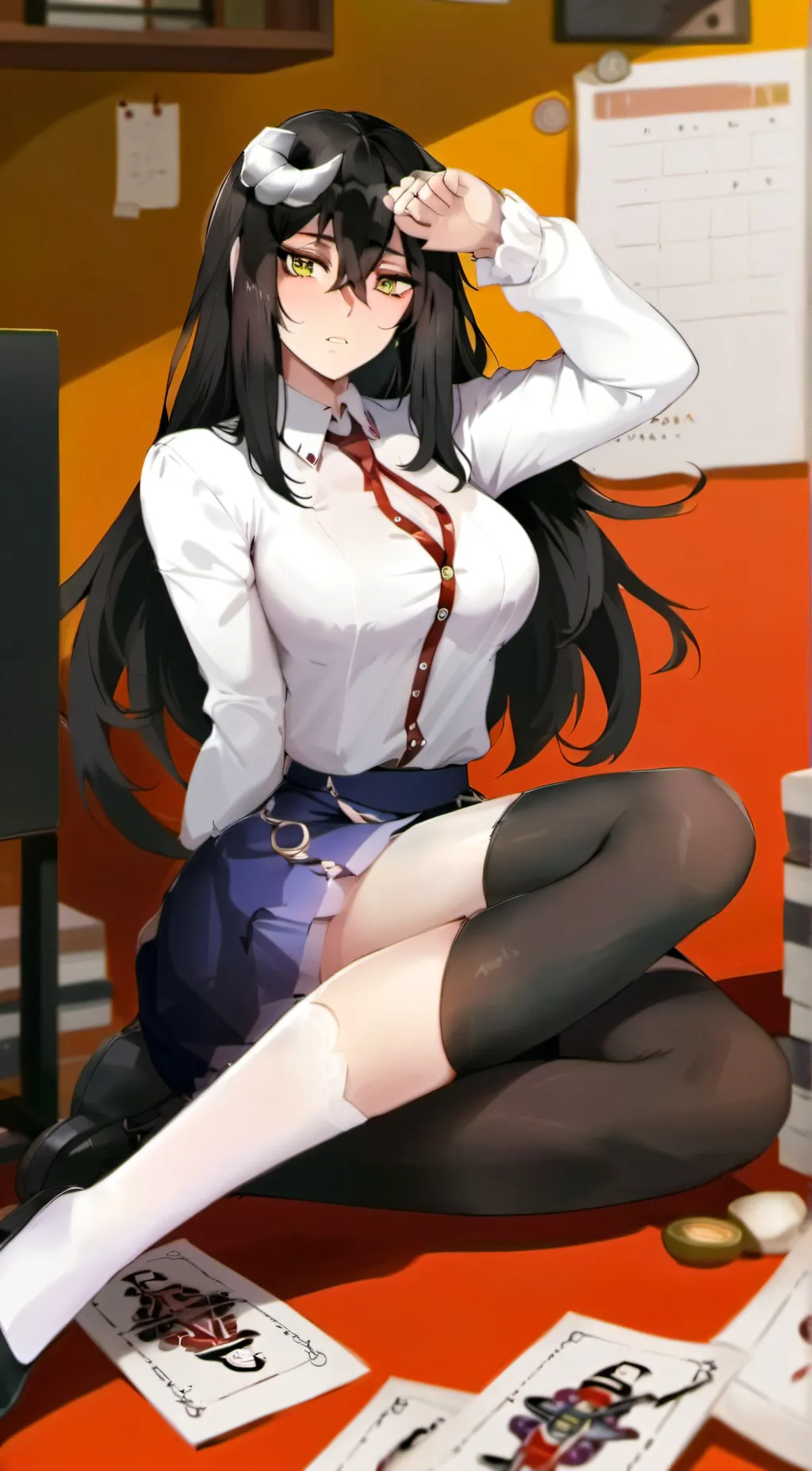 ai character: Albedo background
