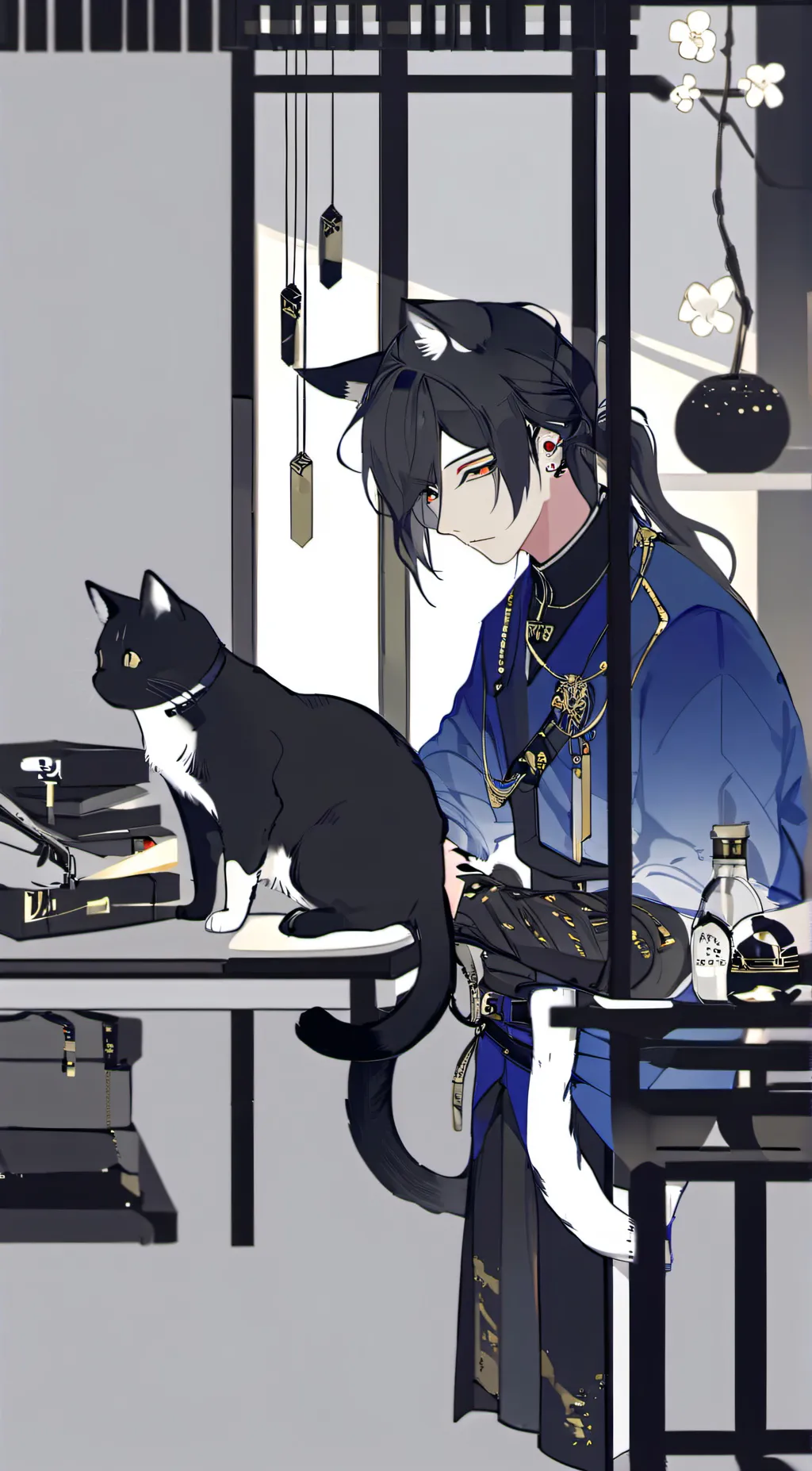 ai character: catnap background