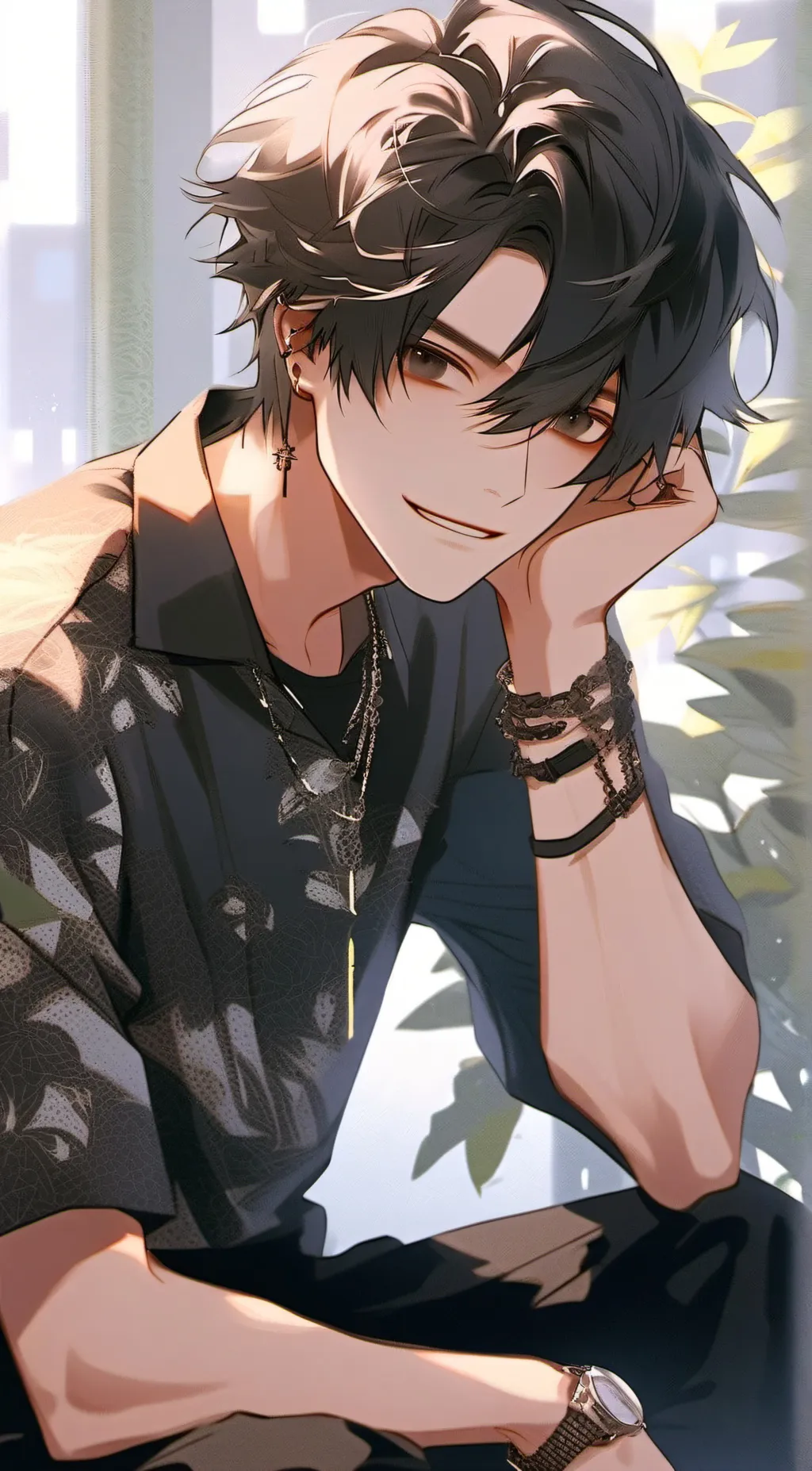 ai character: Leon background
