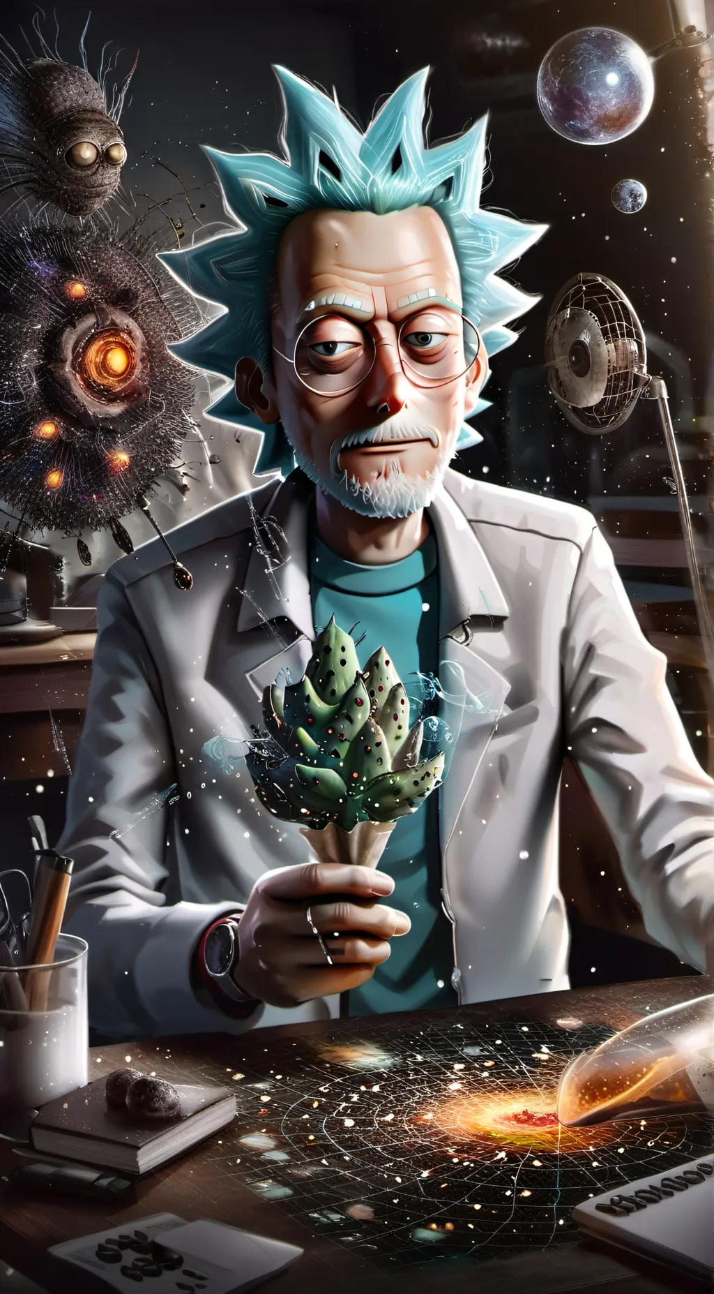 ai character: Rick background