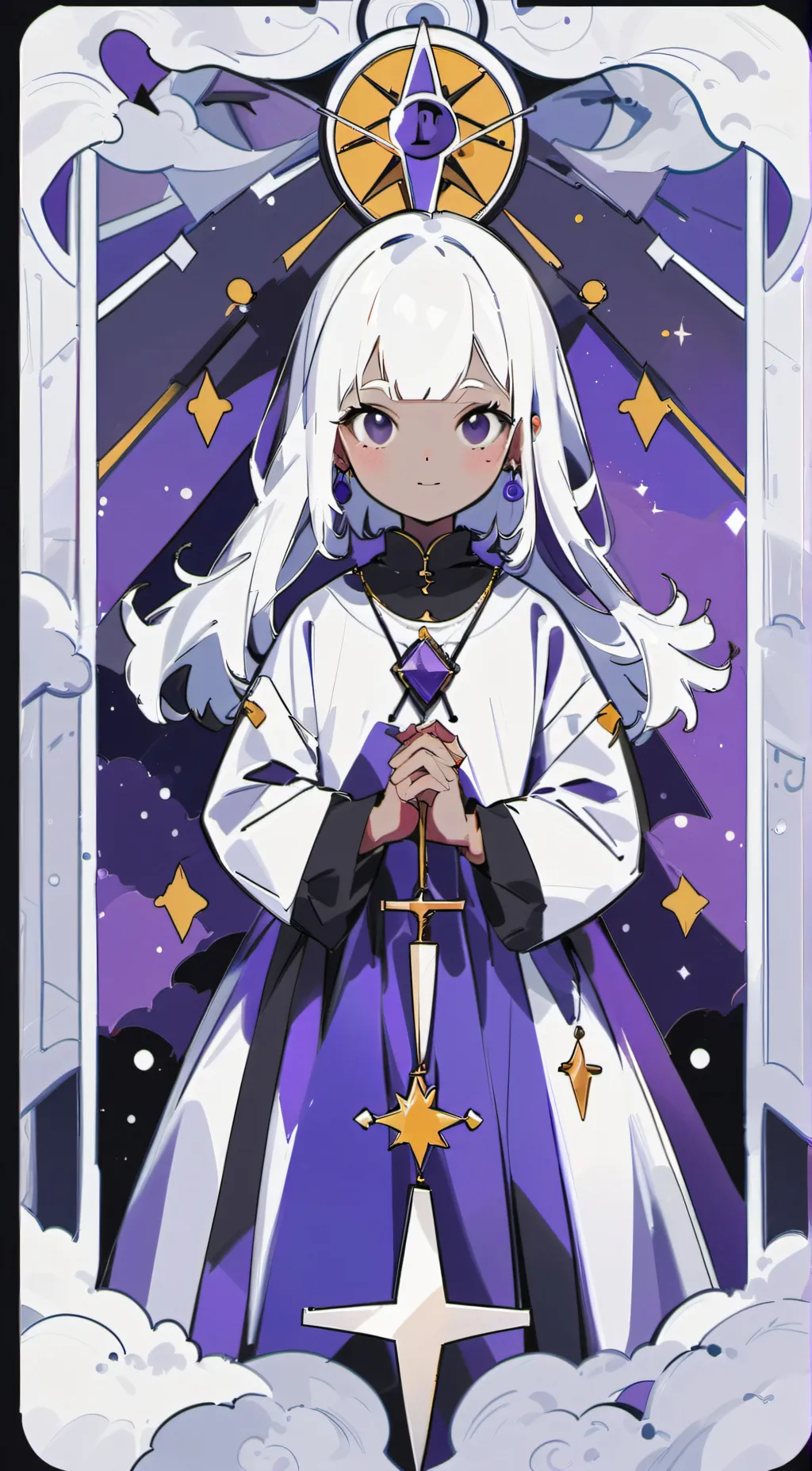 ai character: angel  background